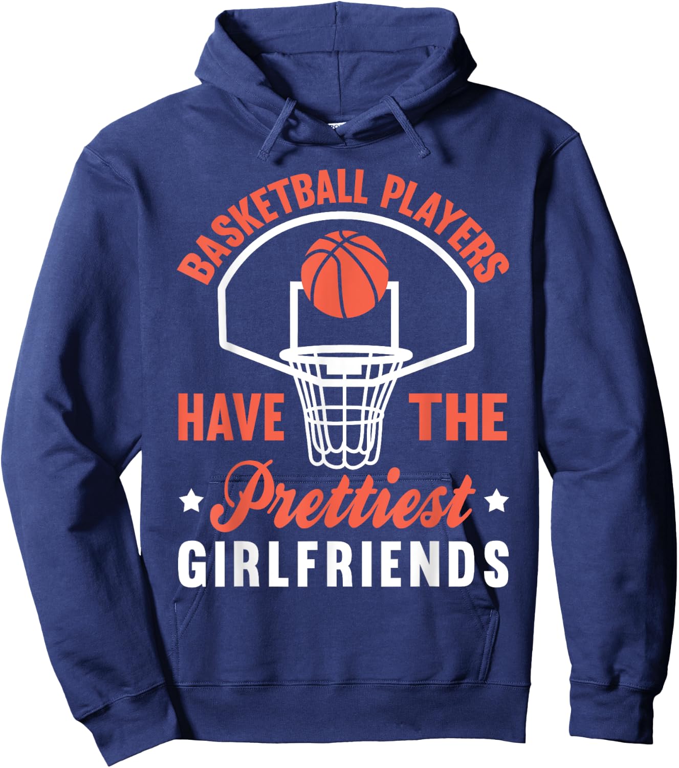 Basketball Player Girlfriend Bball Gameday Hoodie - Hoodie | Navy