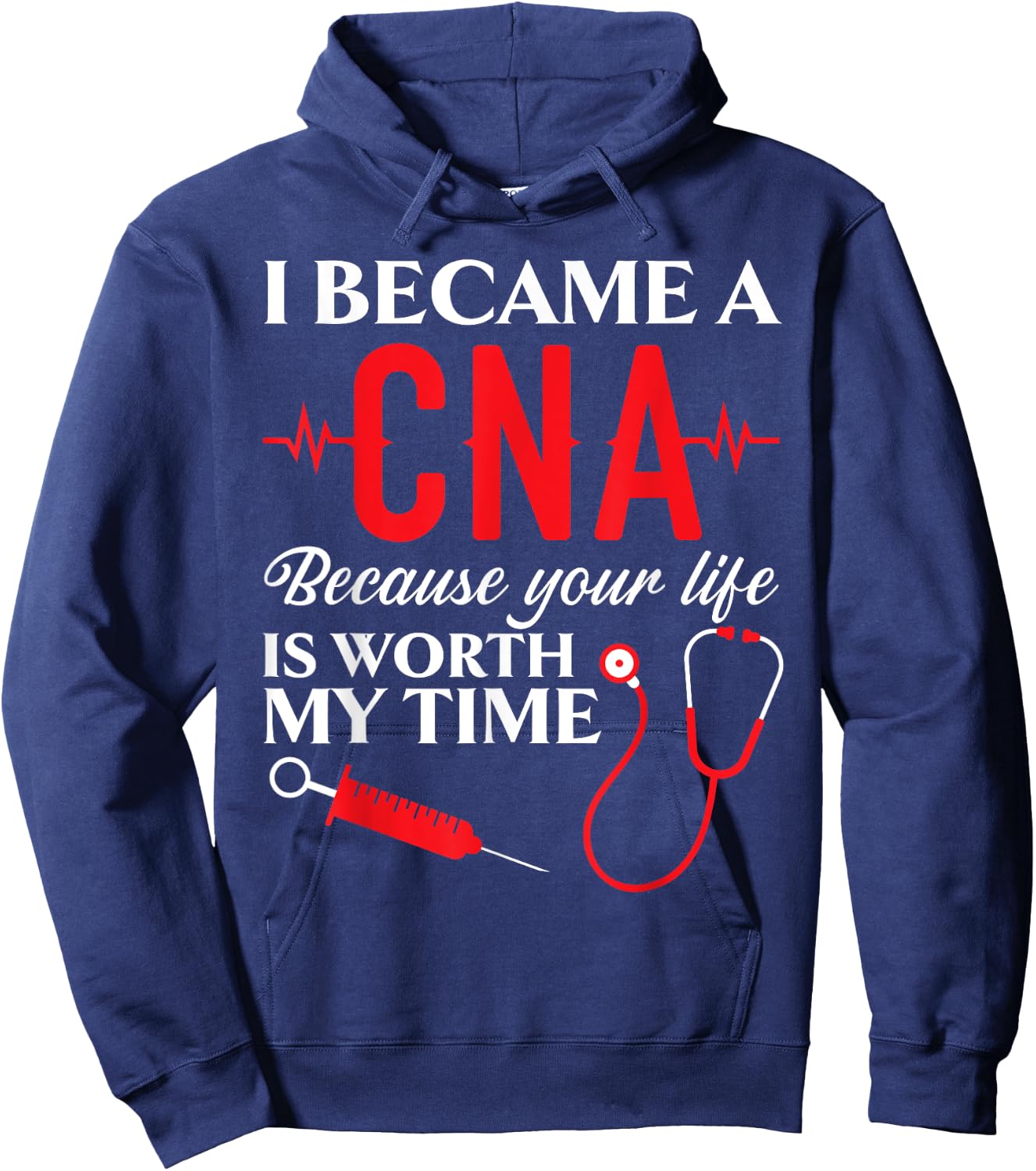 Certified Nursing Assistant Medical Worker CNA Hoodie - Hoodie | Navy