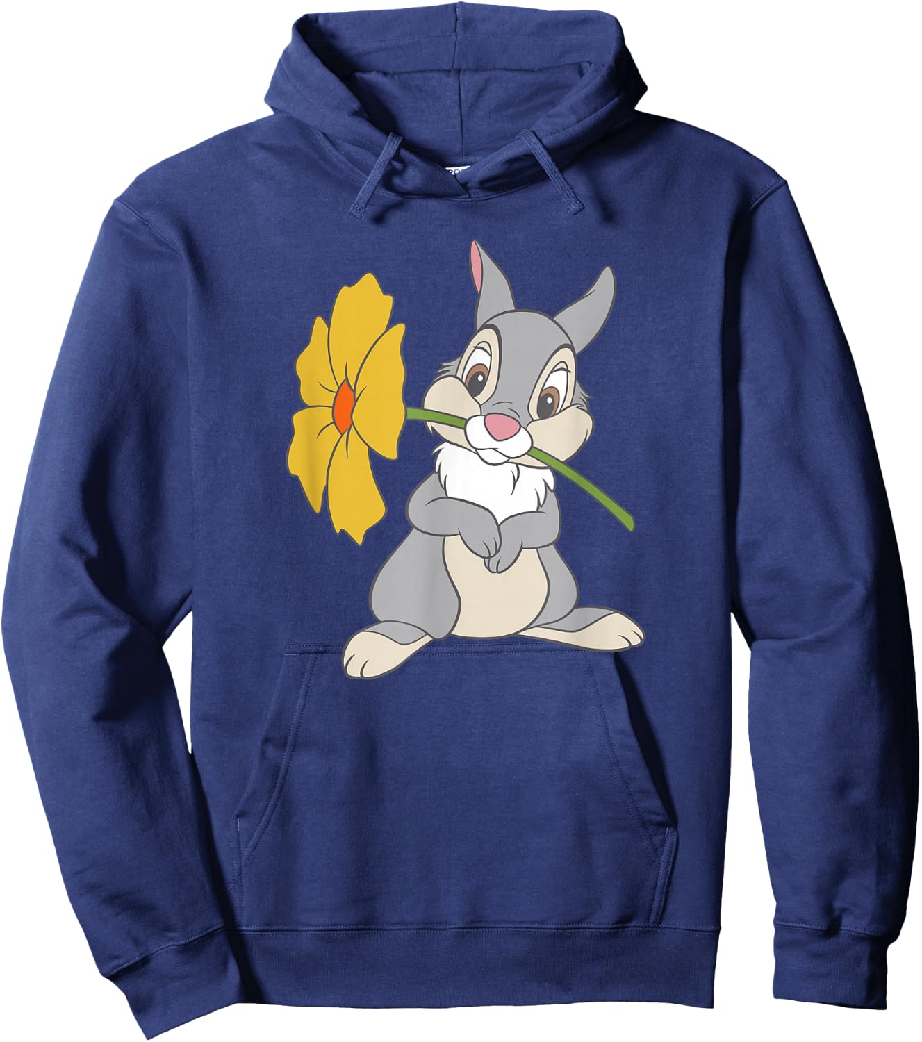 Disney Bambi Thumper With A Flower , blue Hoodie - Hoodie | Navy