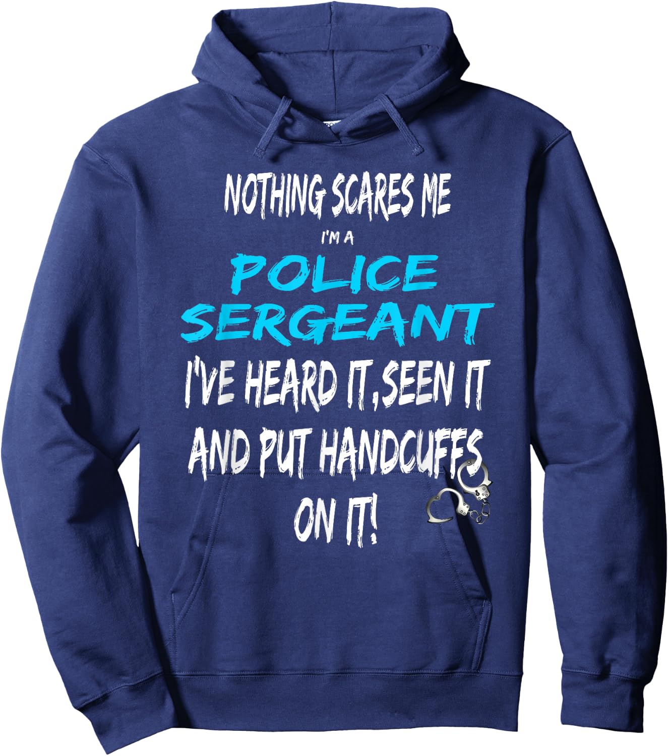 Funny Police Sergeant Promotion Sergeant Hoodie - Hoodie | Navy