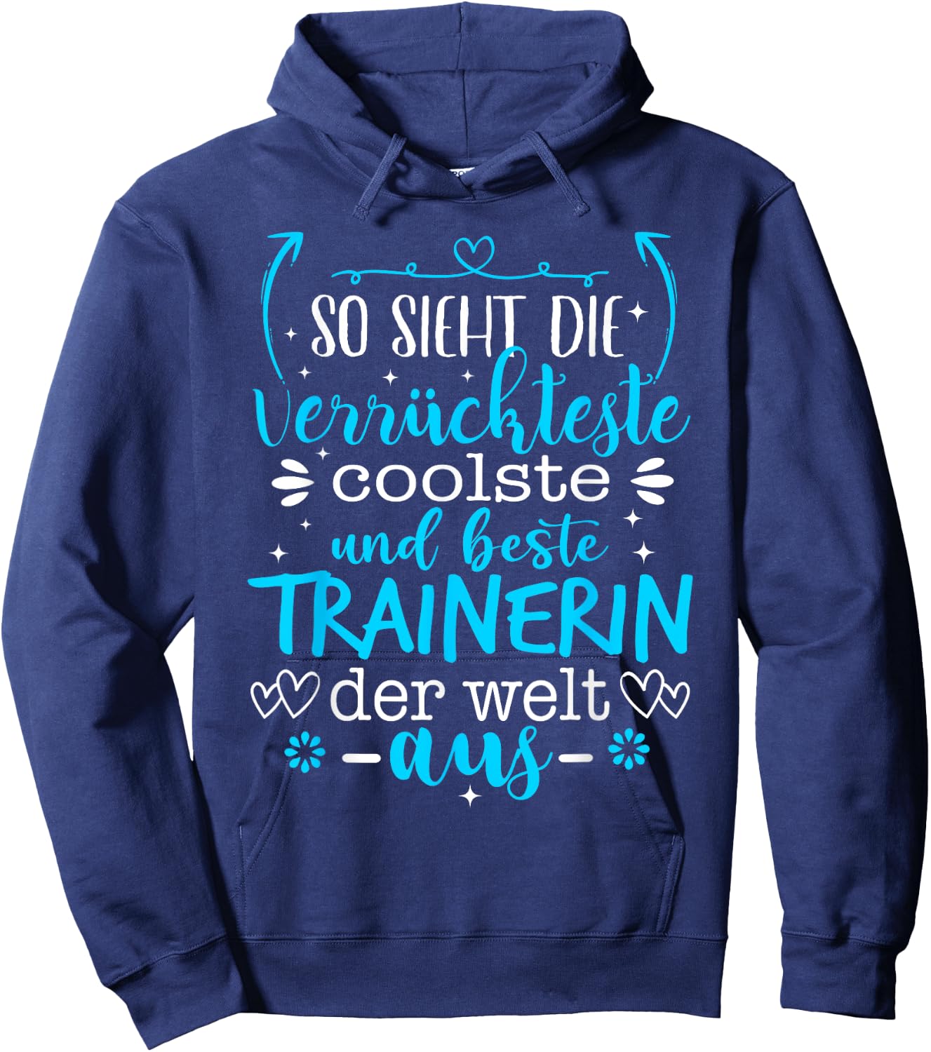 Beste Trainerin der Welt Trainer Hoodie - Hoodie | Navy