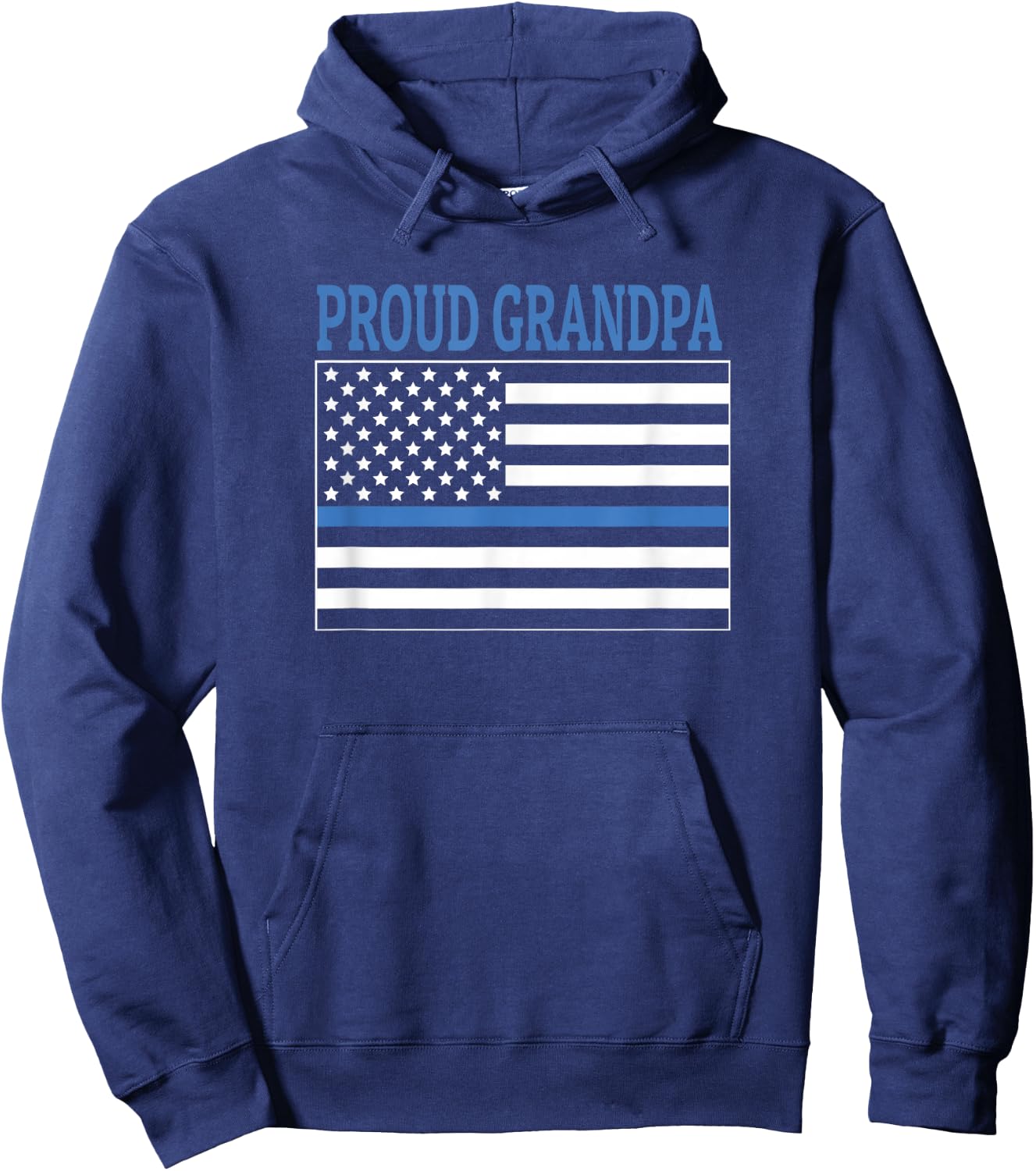 Police Officer Grandpa - Proud Grandpa Hoodie - Hoodie | Navy