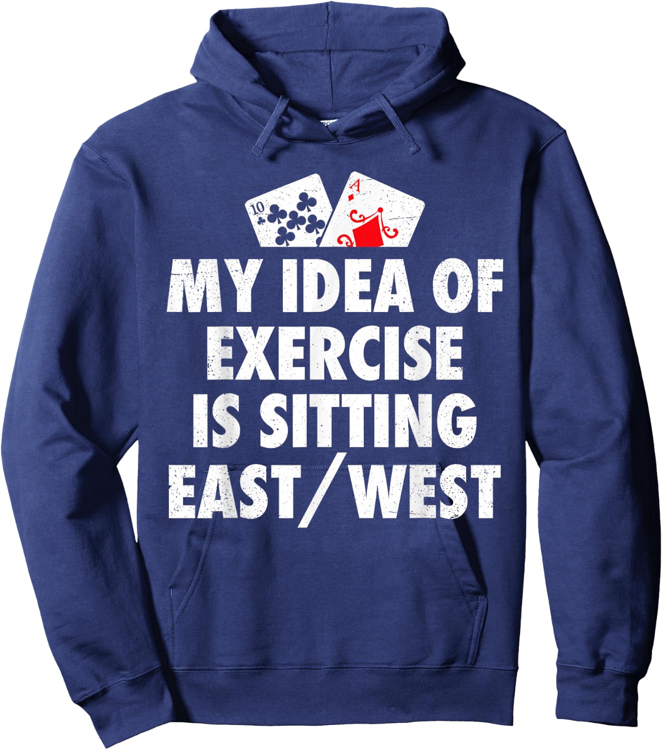 Funny Bridge Card Game Player Hoodie - Hoodie | Navy