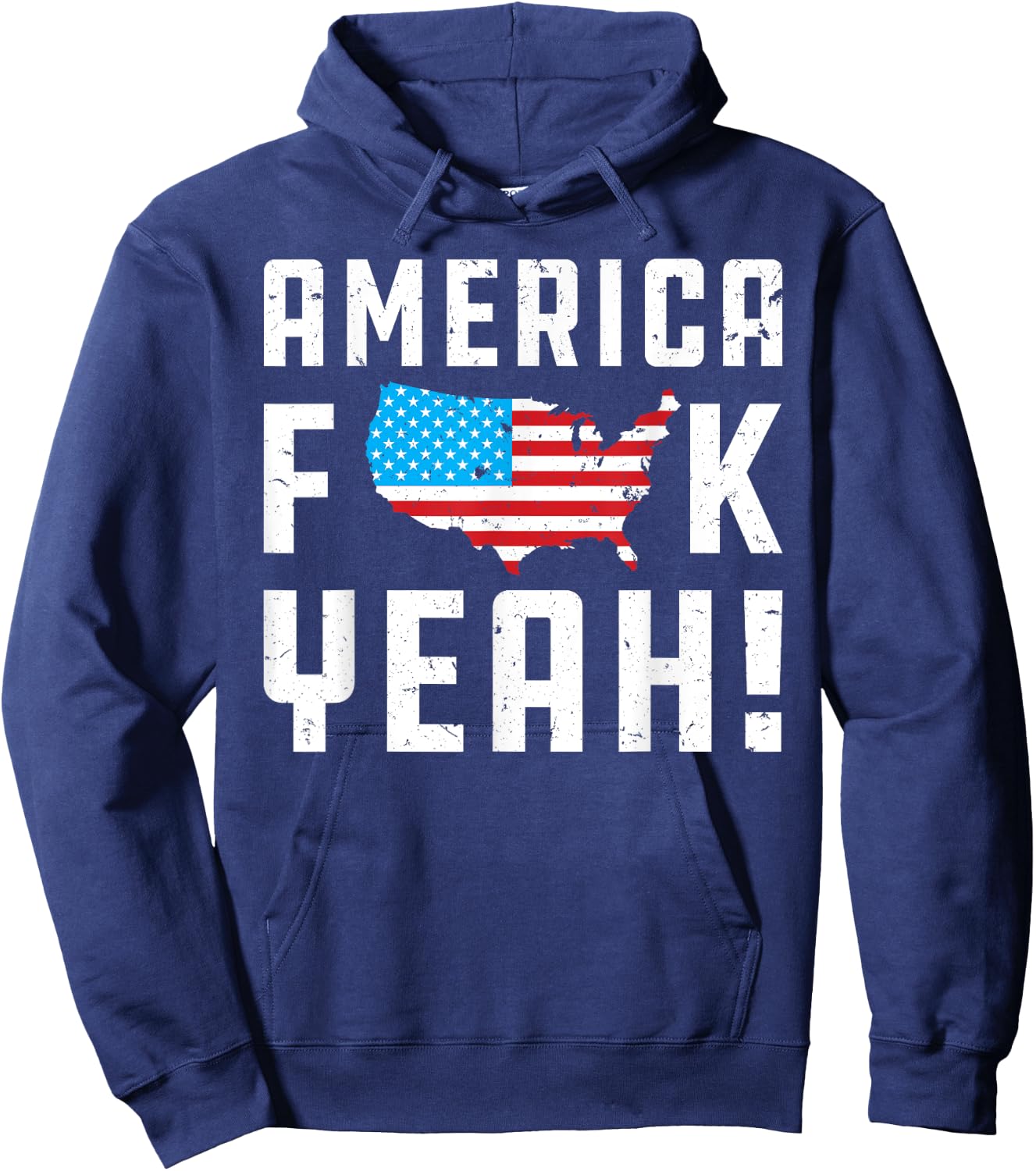 4th ofJuly America Fuck Yeah Funny Gift Hoodie - Hoodie | Navy