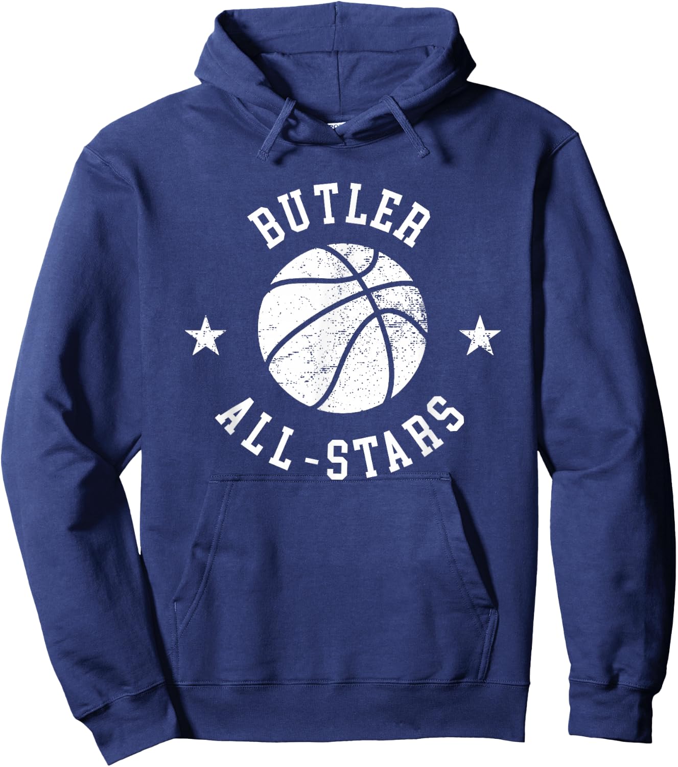 Butler Vintage All-Stars Retro 80s Basketball Hoodie - Hoodie | Navy