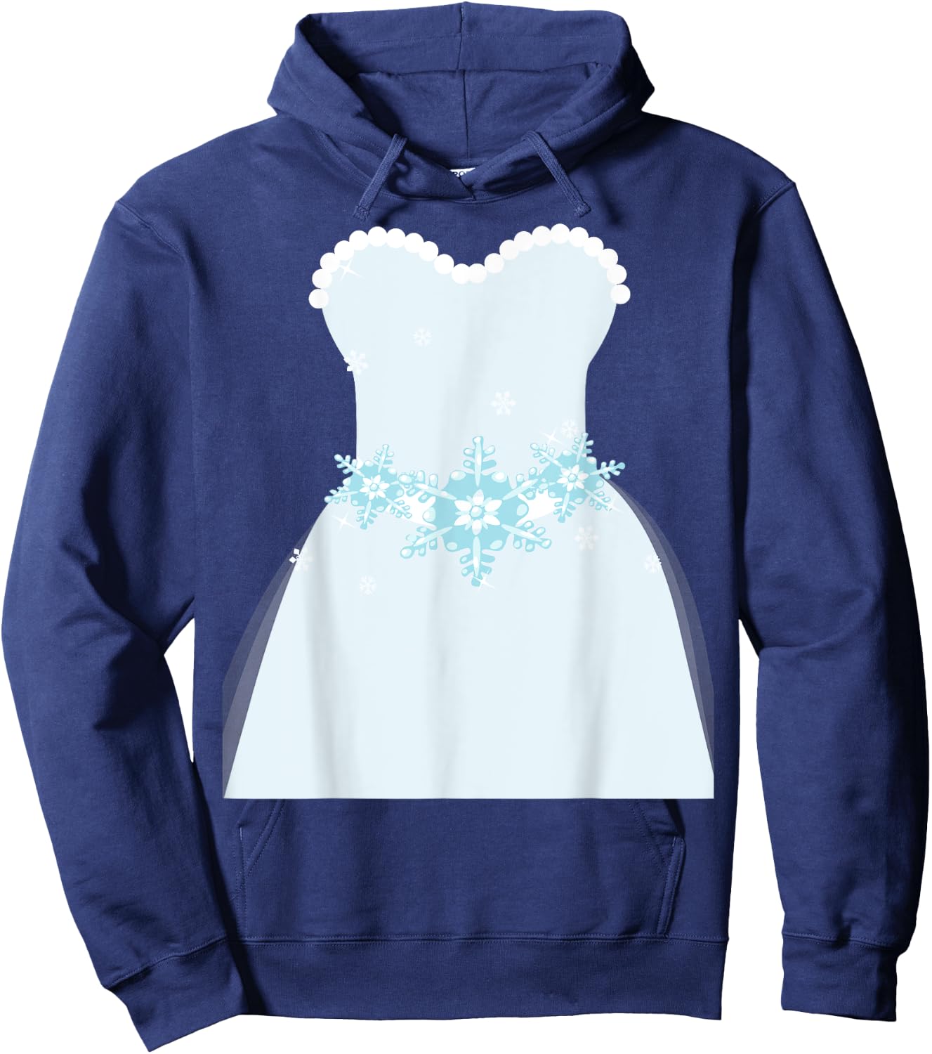 Simple Wedding Dress Gift Bridal Showers gift Hoodie - Hoodie | Navy