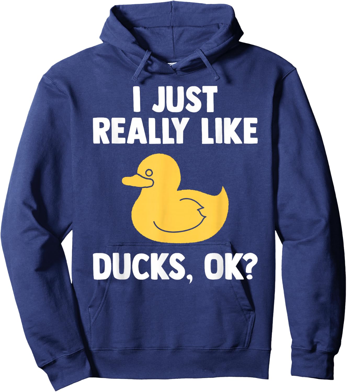 Duck Gifts Men Quack Quakin Youth Rubber Ducky Hoodie - Hoodie | Navy
