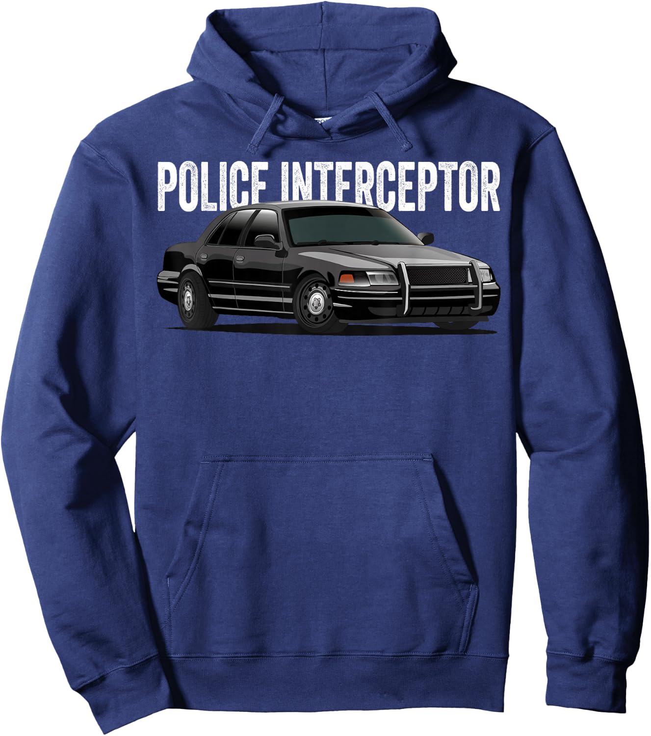 Police Interceptor Crown Vic Patrol Auto Hoodie - Hoodie | Navy