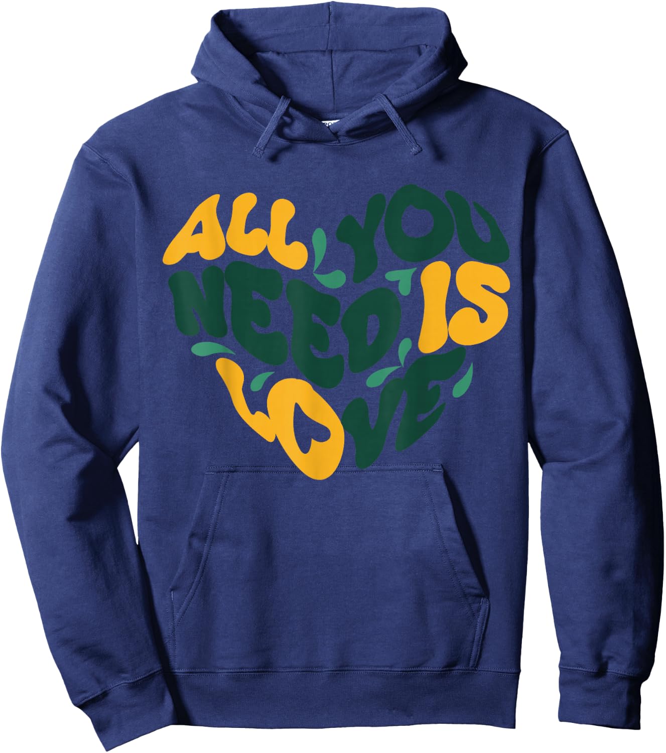 Herzform mit Aufschrift "All You Need Is Love" Hoodie - Hoodie | Navy