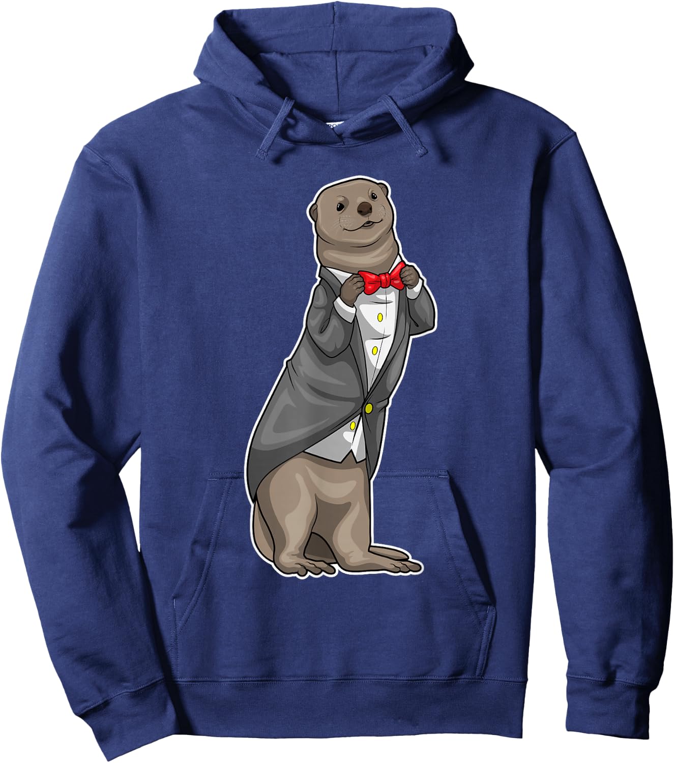 Otter Groom Bow tie Wedding Hoodie - Hoodie | Navy