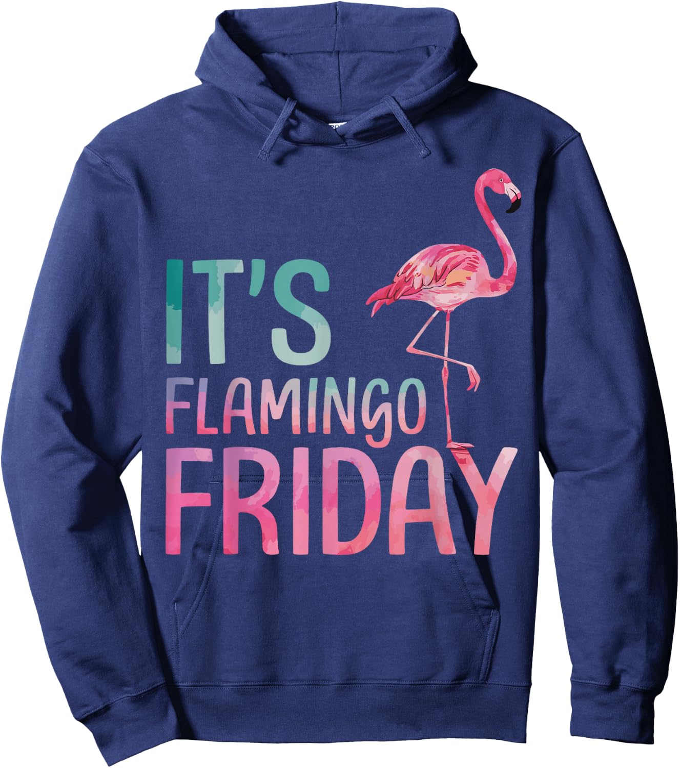 It's Flamingo Friday Hoodie - Hoodie | Navy