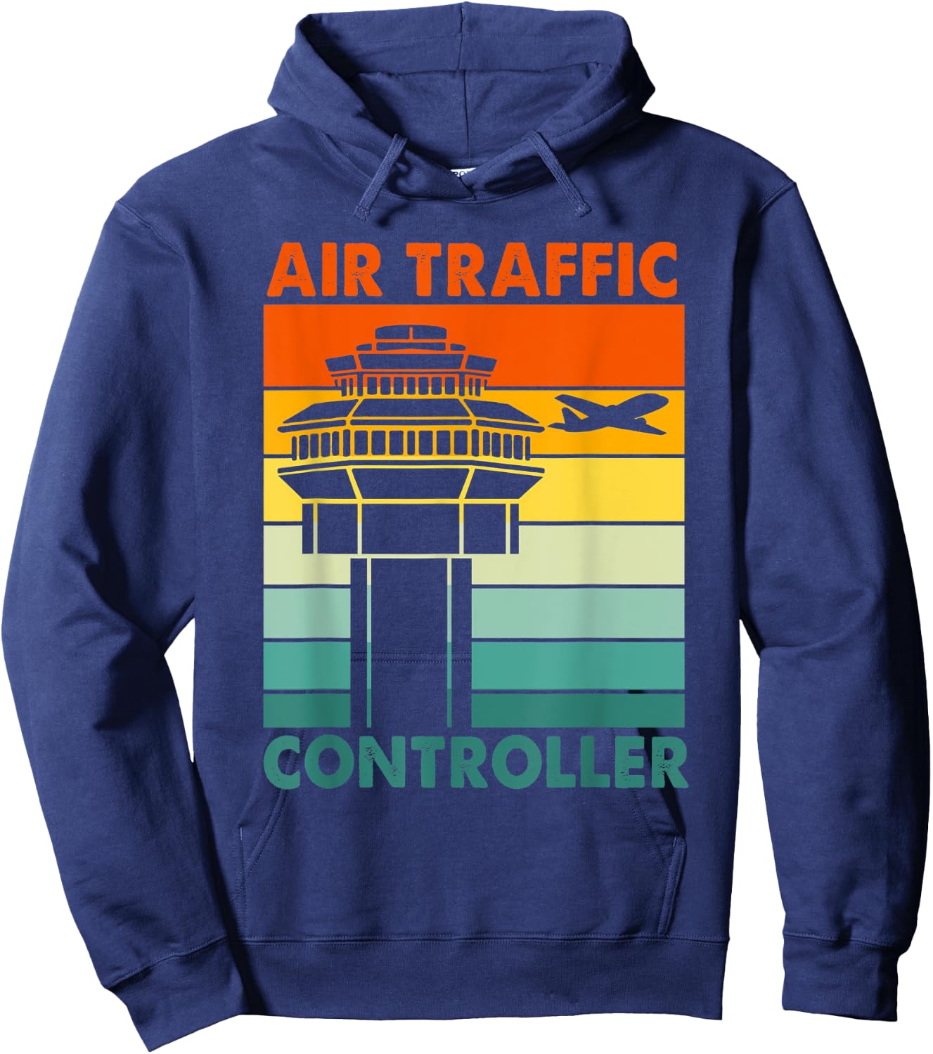 Retro Air Traffic Controller Hoodie - Hoodie | Navy