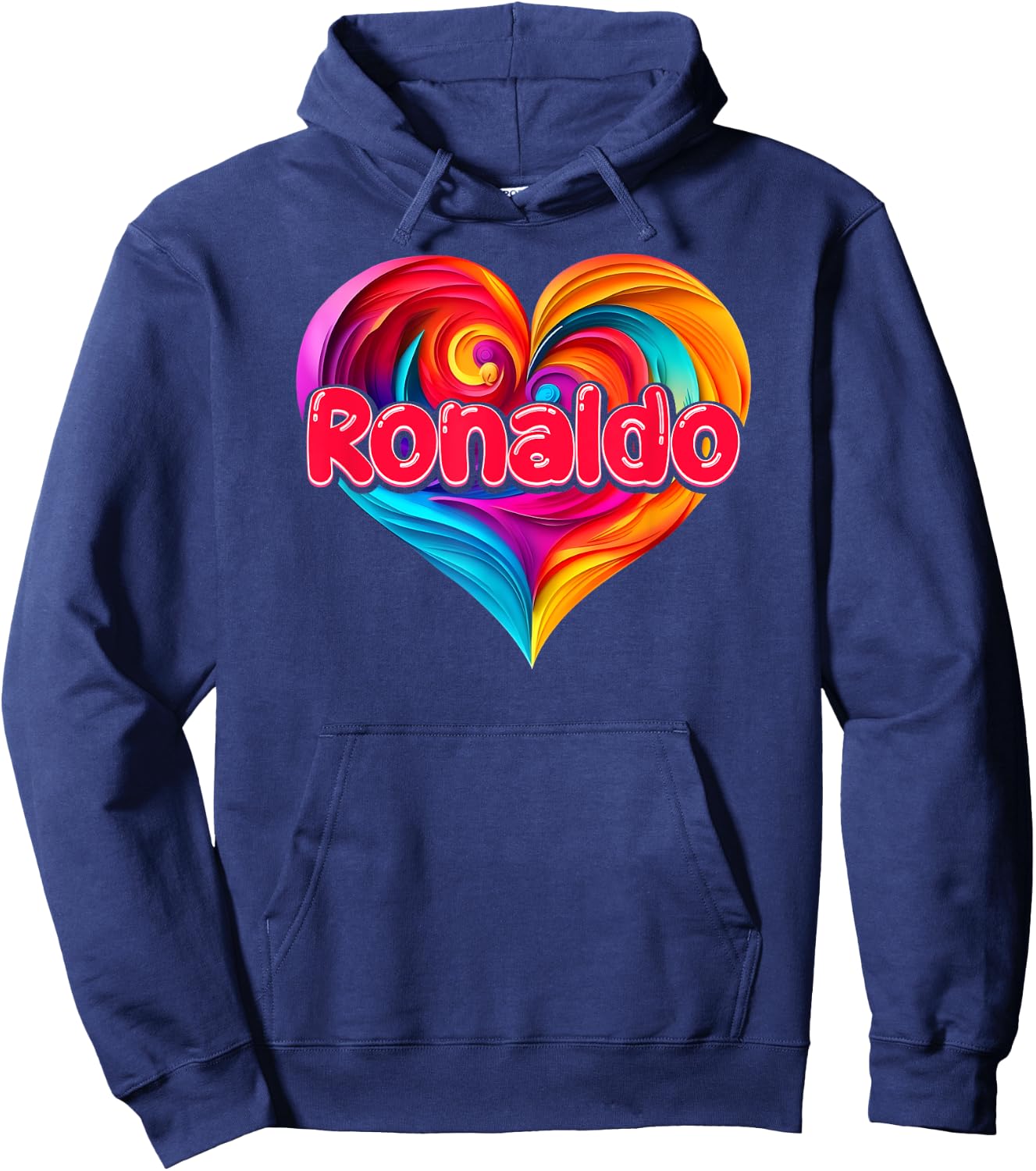 mit Aufschrift "I Heart Love Ronaldo" Hoodie - Hoodie | Navy