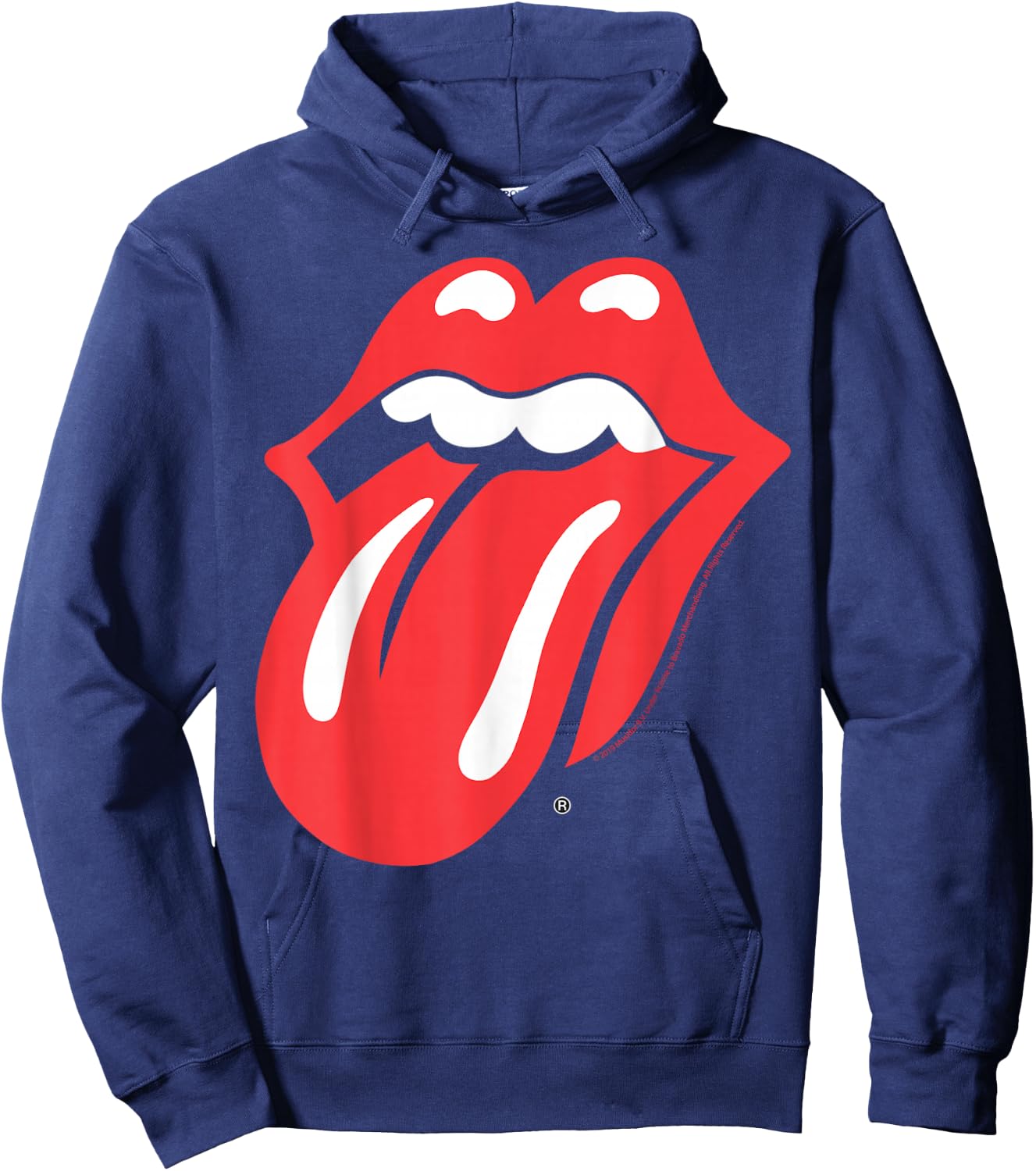 Rolling Stones Official Classic Tongue Hoodie - Hoodie | Navy