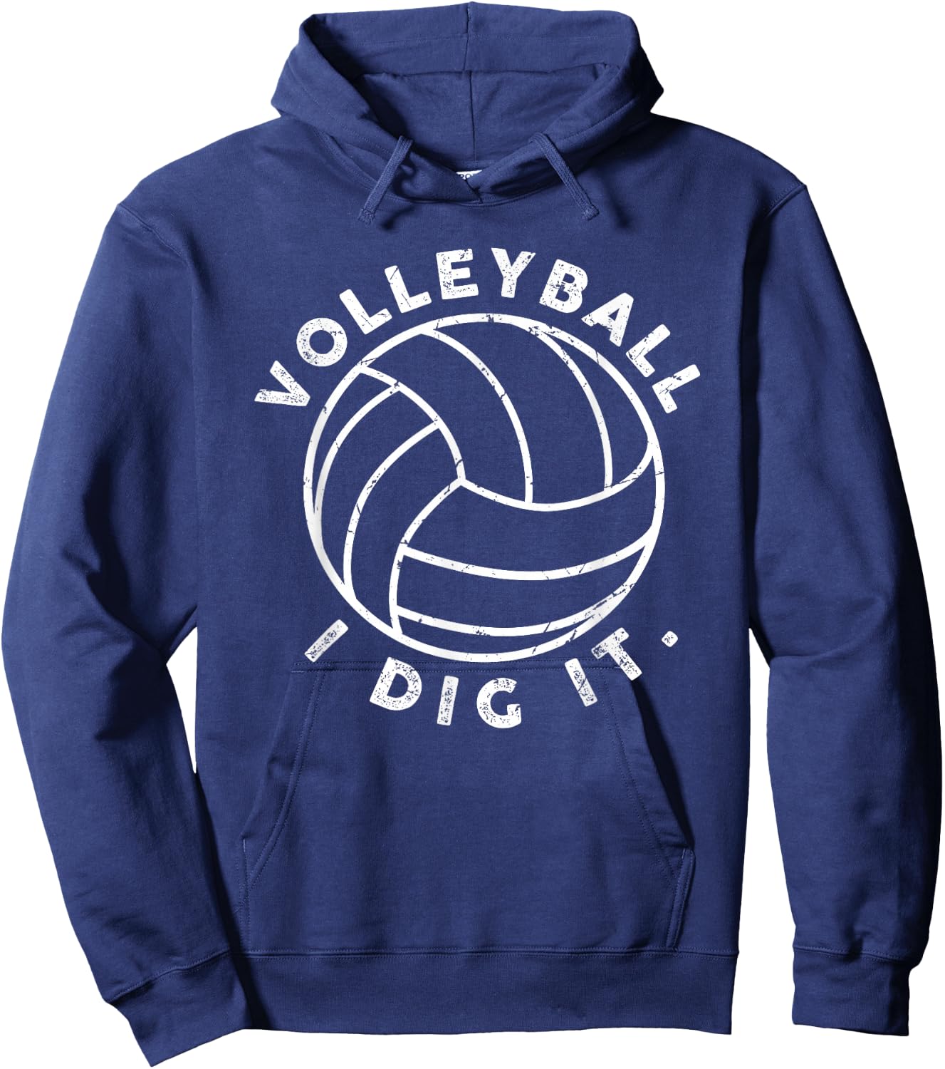 Volleyball I Dig It Funny Hoodie - Hoodie | Navy