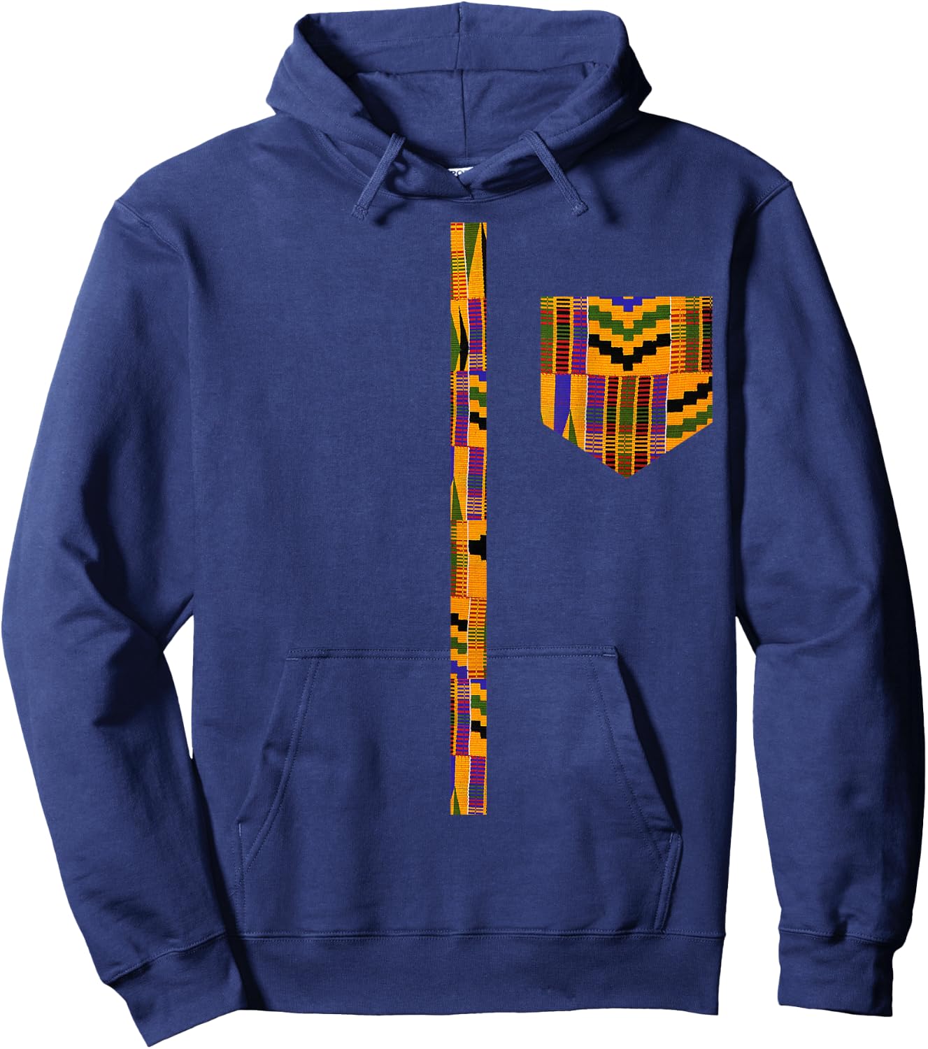 African Print Dashiki Traditional African Kente Hoodie - Hoodie | Navy