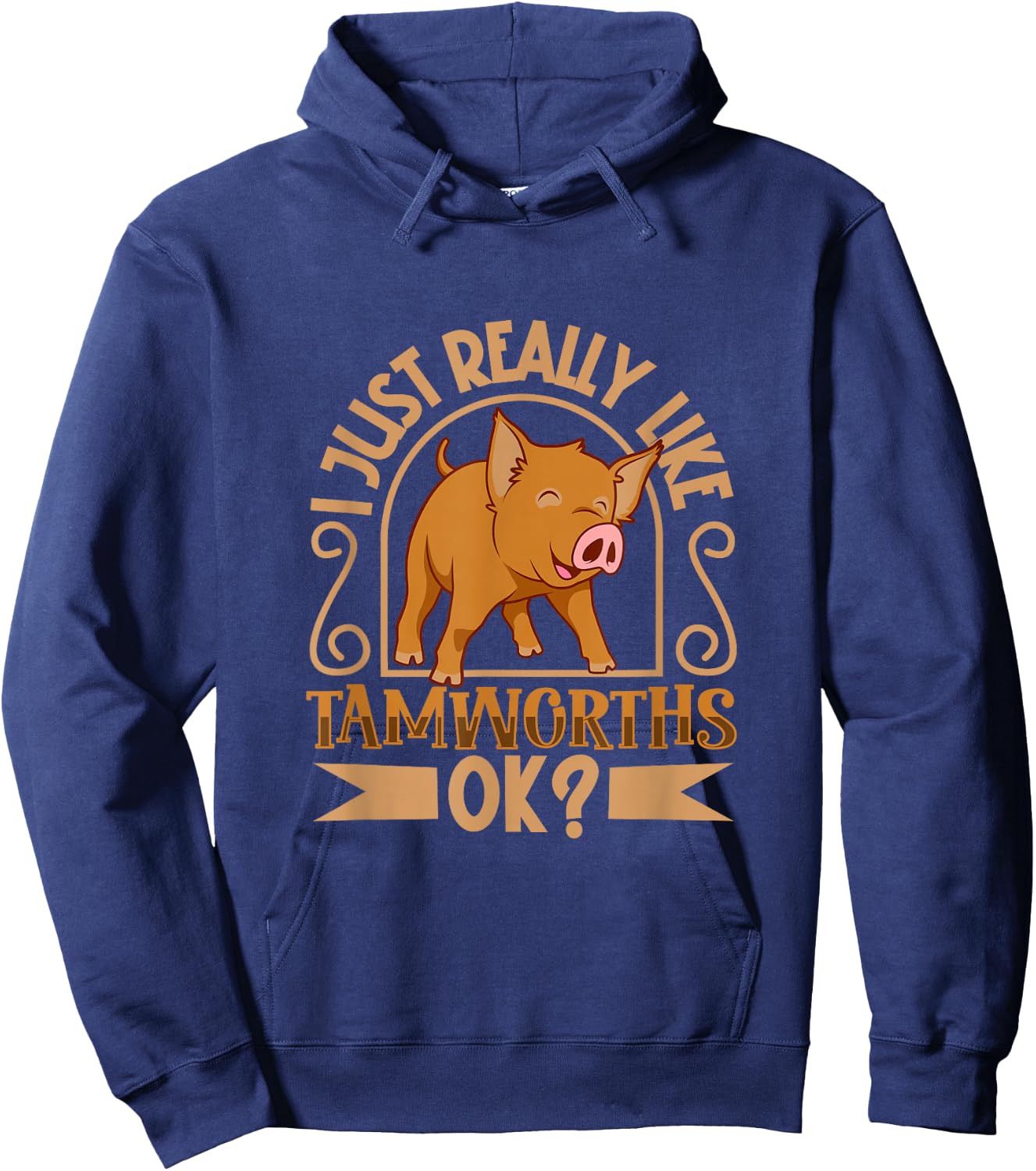 I Love My Tamworth Pig Hoodie - Hoodie | Navy
