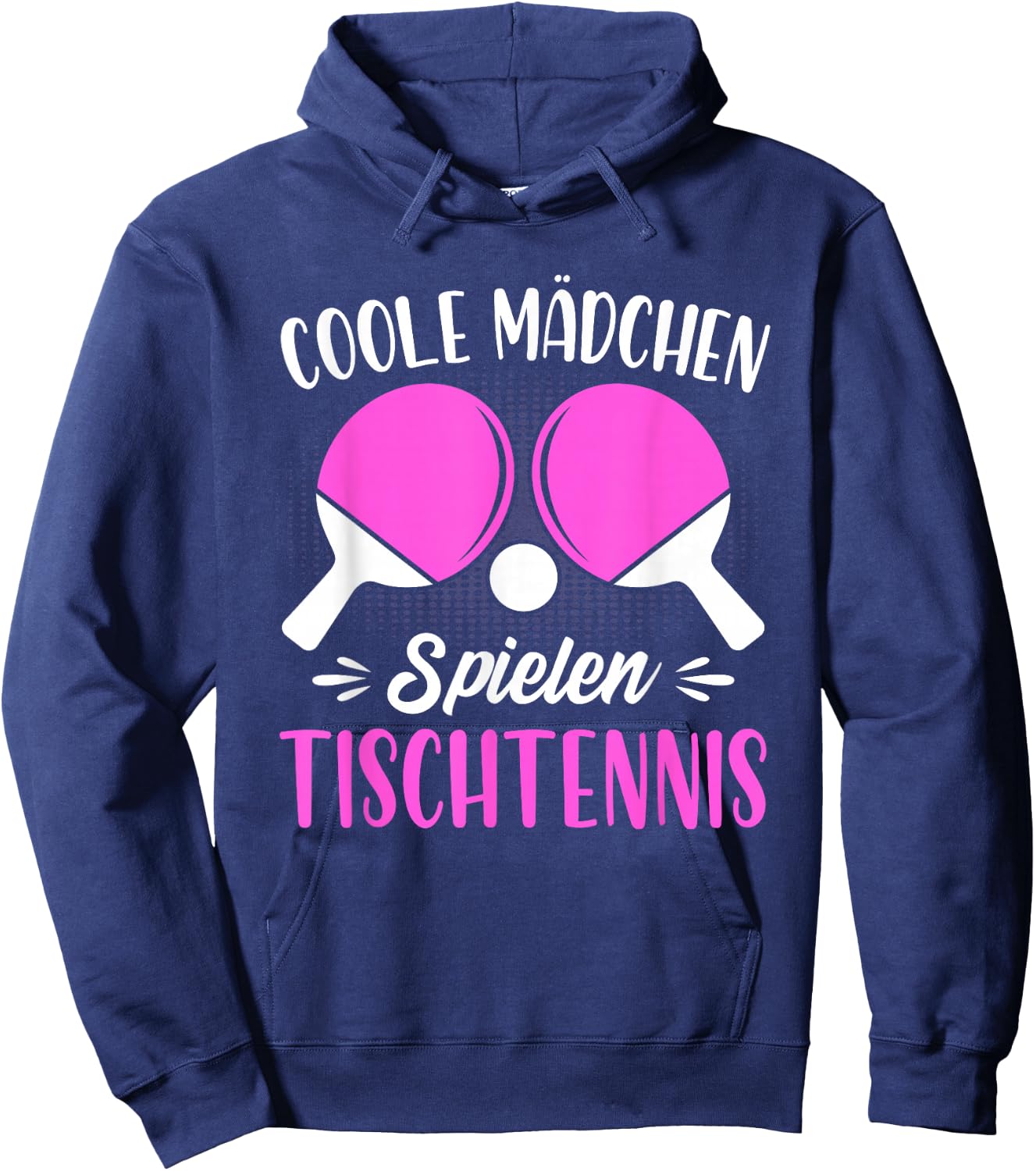 Coole Mädchen spielen Tischtennis Hoodie - Hoodie | Navy