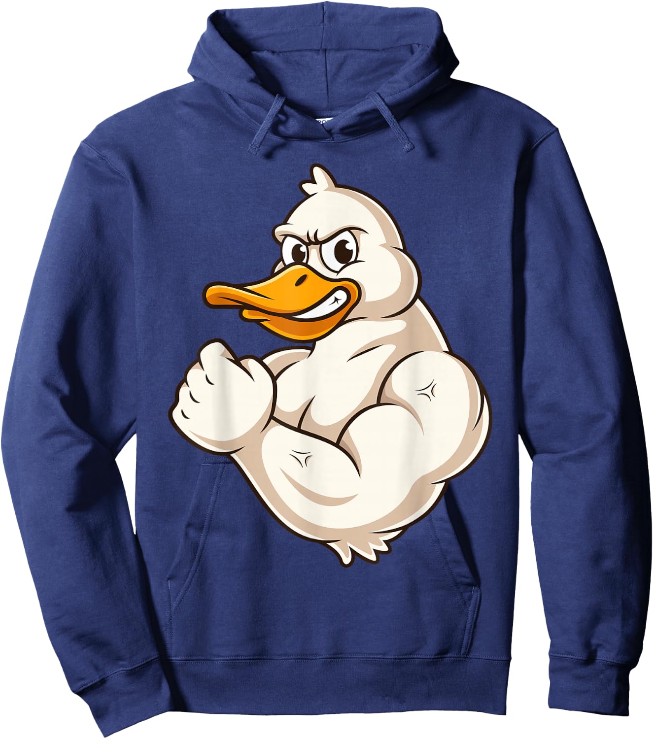 Muscular Duck Bodybuilder Hoodie - Hoodie | Navy