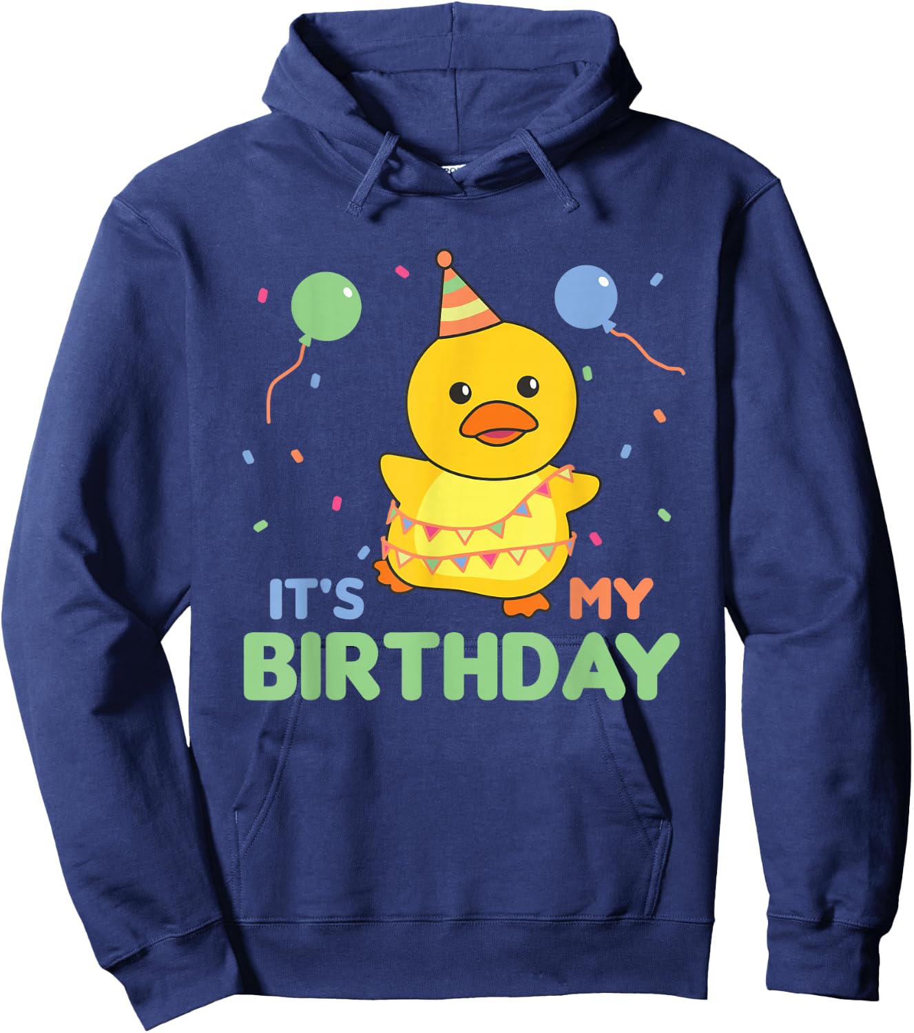 Children's Birthday Duck It's My Birthday Hoodie - Hoodie | Navy