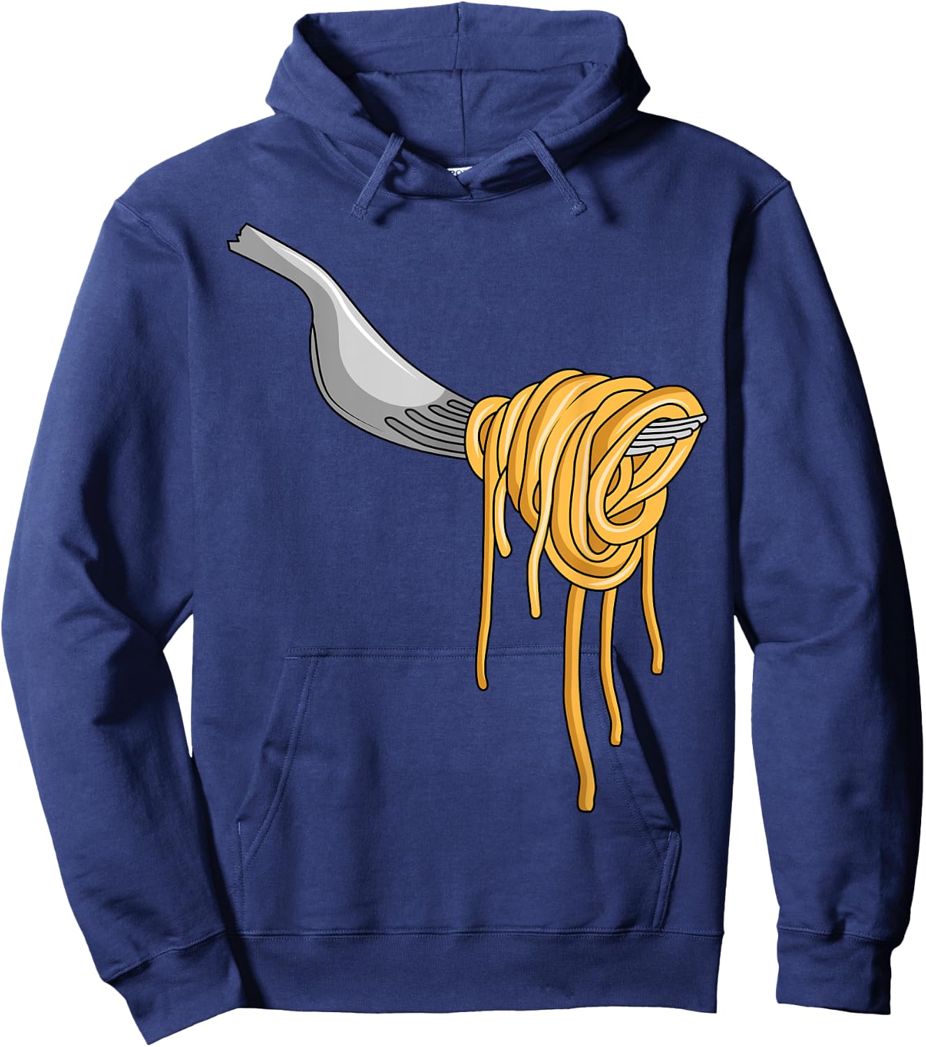 Pasta Spaghetti Noodles Italian Cook Fork Food Hoodie - Hoodie | Navy