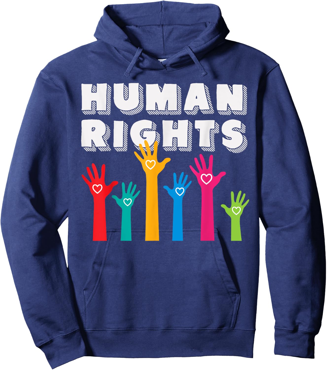 Human Rights Hoodie - Hoodie | Navy