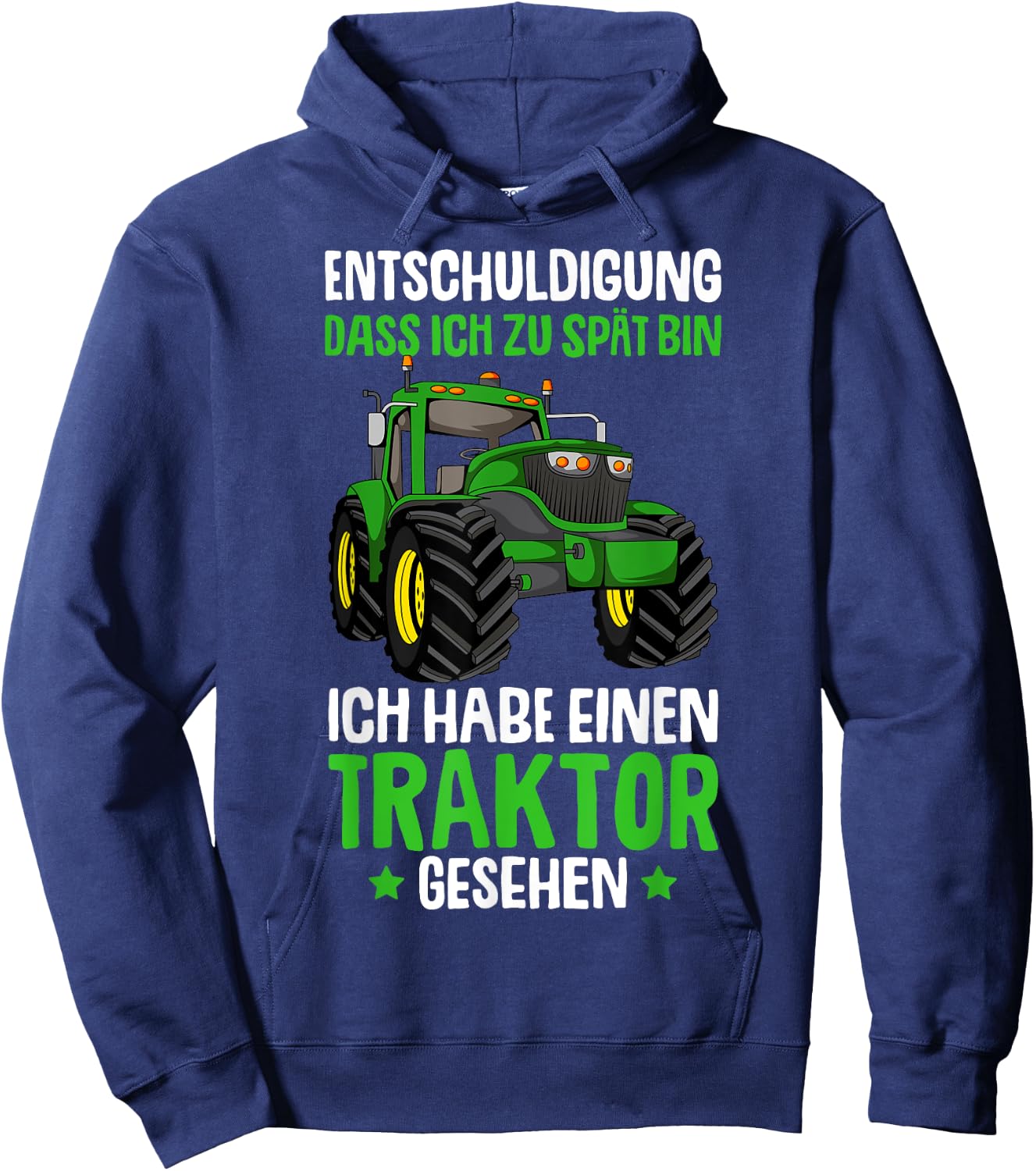Tractor Boys' Children's Tractor , black Hoodie - Hoodie | Navy