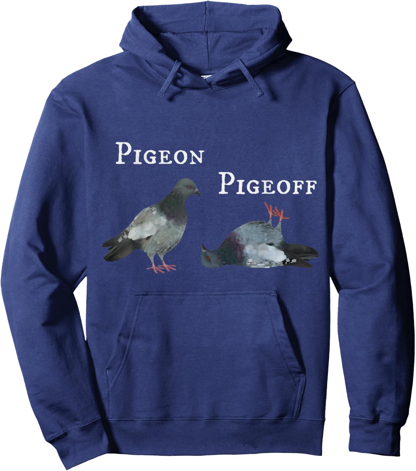 Dove / Pigeon Pigeoff on off (D010-0338A) Hoodie - Hoodie | Navy