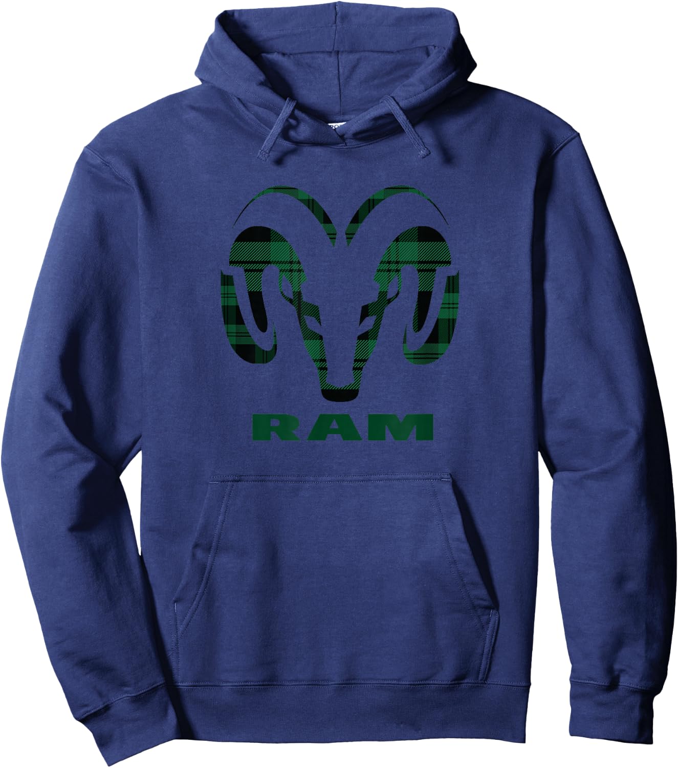 Ram Trucks Checked Logo , black Hoodie - Hoodie | Navy