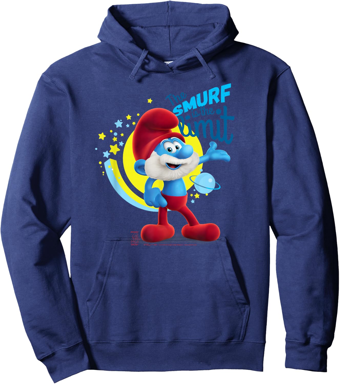The Smurfs Papa Smurf The Smurf is The Limit Hoodie - Hoodie | Navy