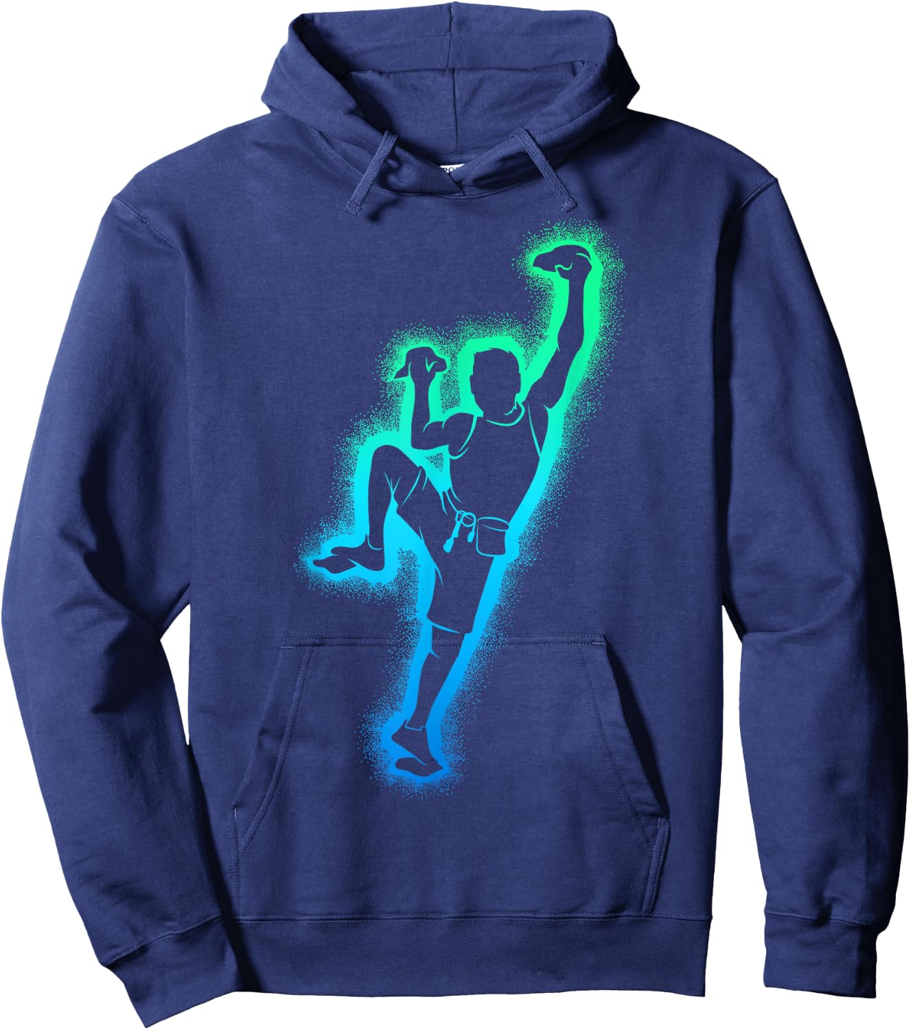 Climbing Climber Escalator , Black, S Hoodie - Hoodie | Navy