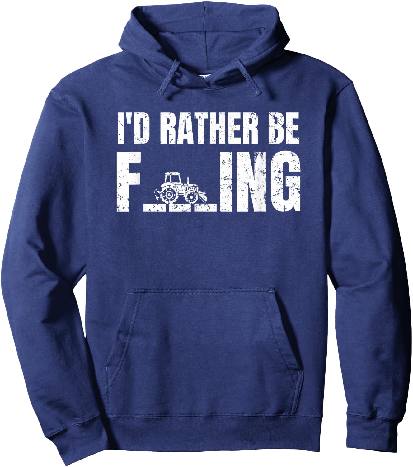 Tractor I'd Rather Be Farming Hoodie - Hoodie | Navy