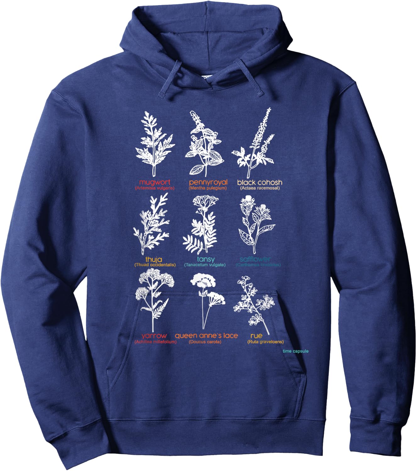 Mugwort Pennyroyal Black Cohosh Herbs Lovers Hoodie - Hoodie | Navy