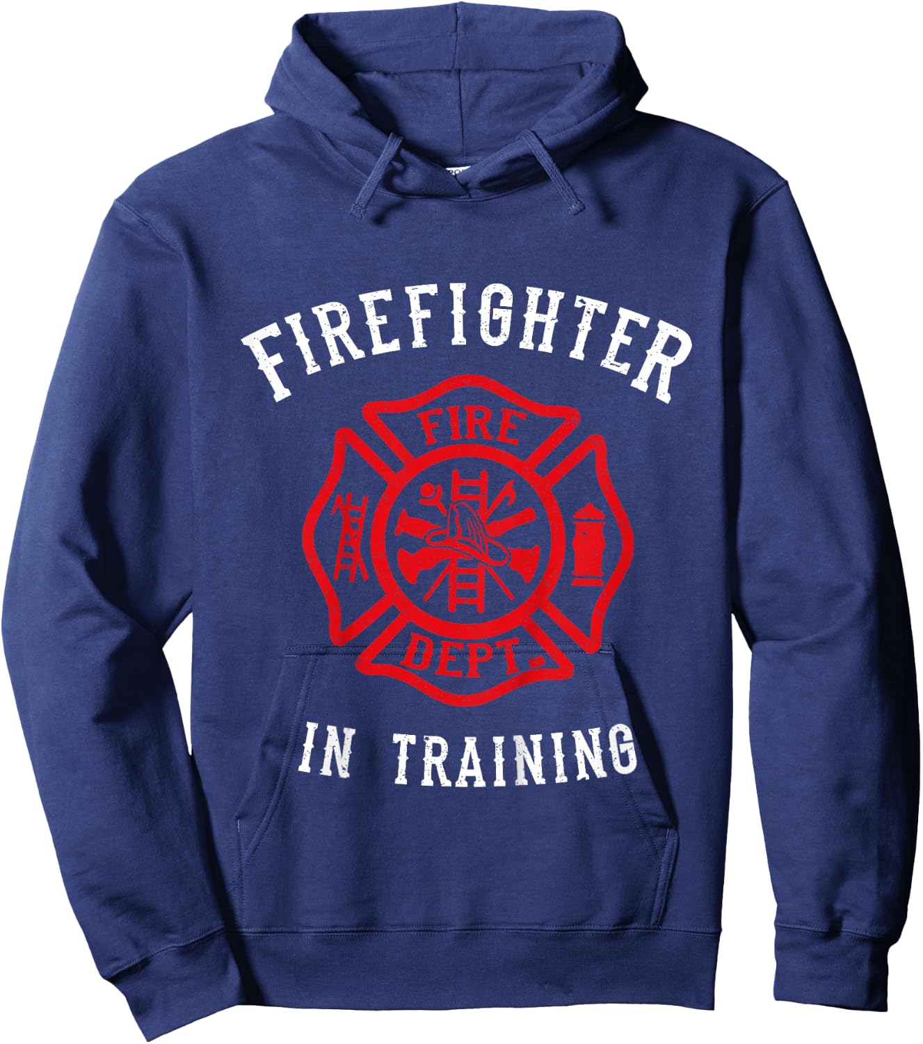 Firefighter for Kids Cute Toddler Fire Fighter Hoodie - Hoodie | Navy