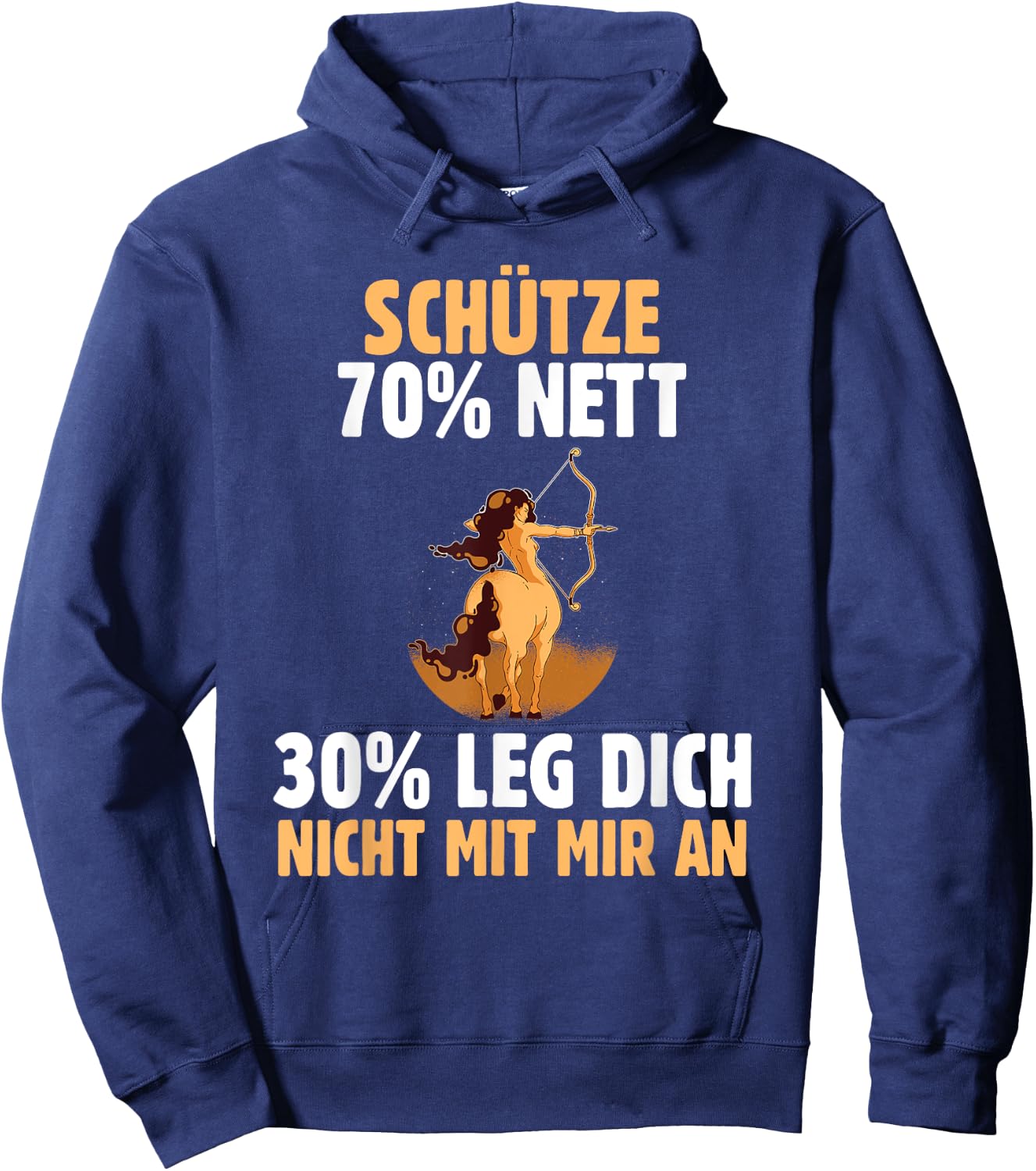 Star Sign Sagittarius , black Hoodie - Hoodie | Navy