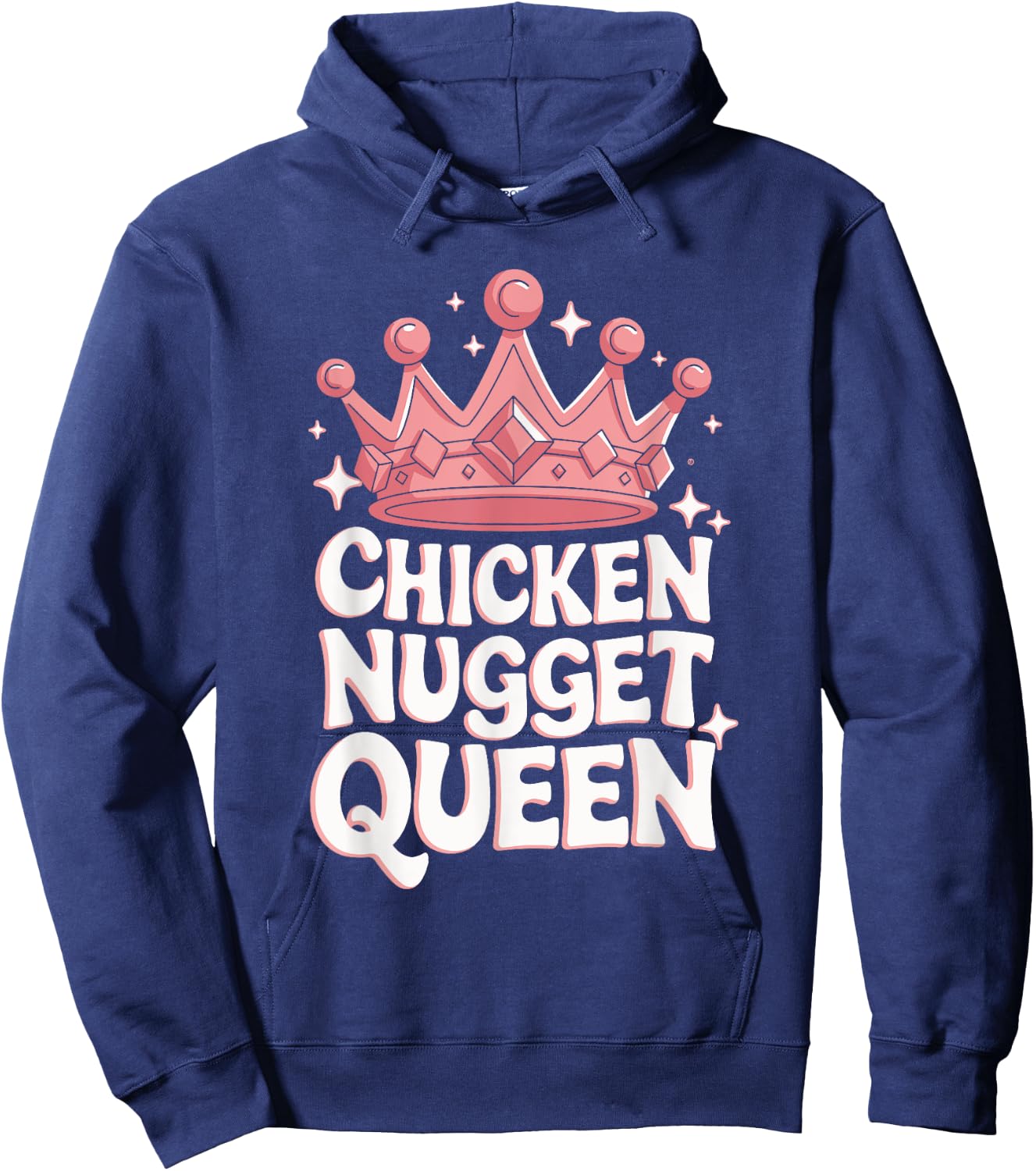 Chicken Nugget Queen Hoodie - Hoodie | Navy