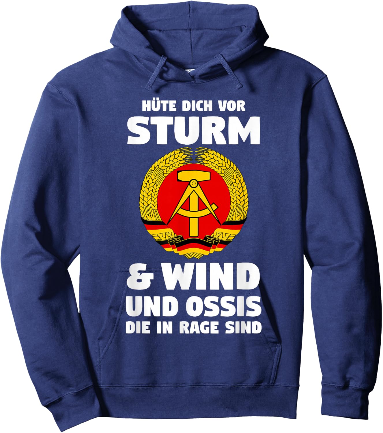 East Germany DDR , black Hoodie - Hoodie | Navy
