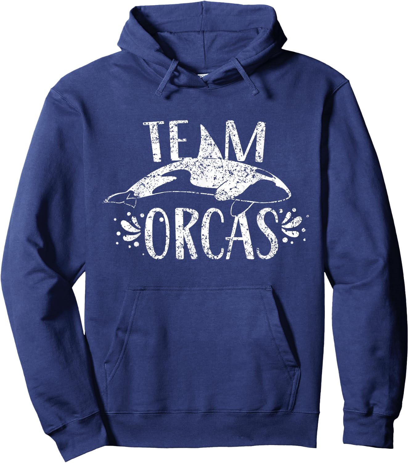 Team Orcas Sea Whale Orca Protect Hoodie - Hoodie | Navy