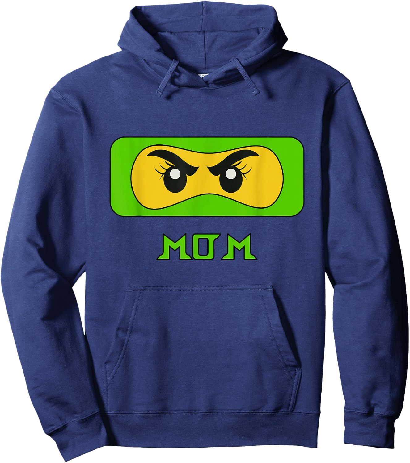 Mama Ninja Face Family Hoodie - Hoodie | Navy