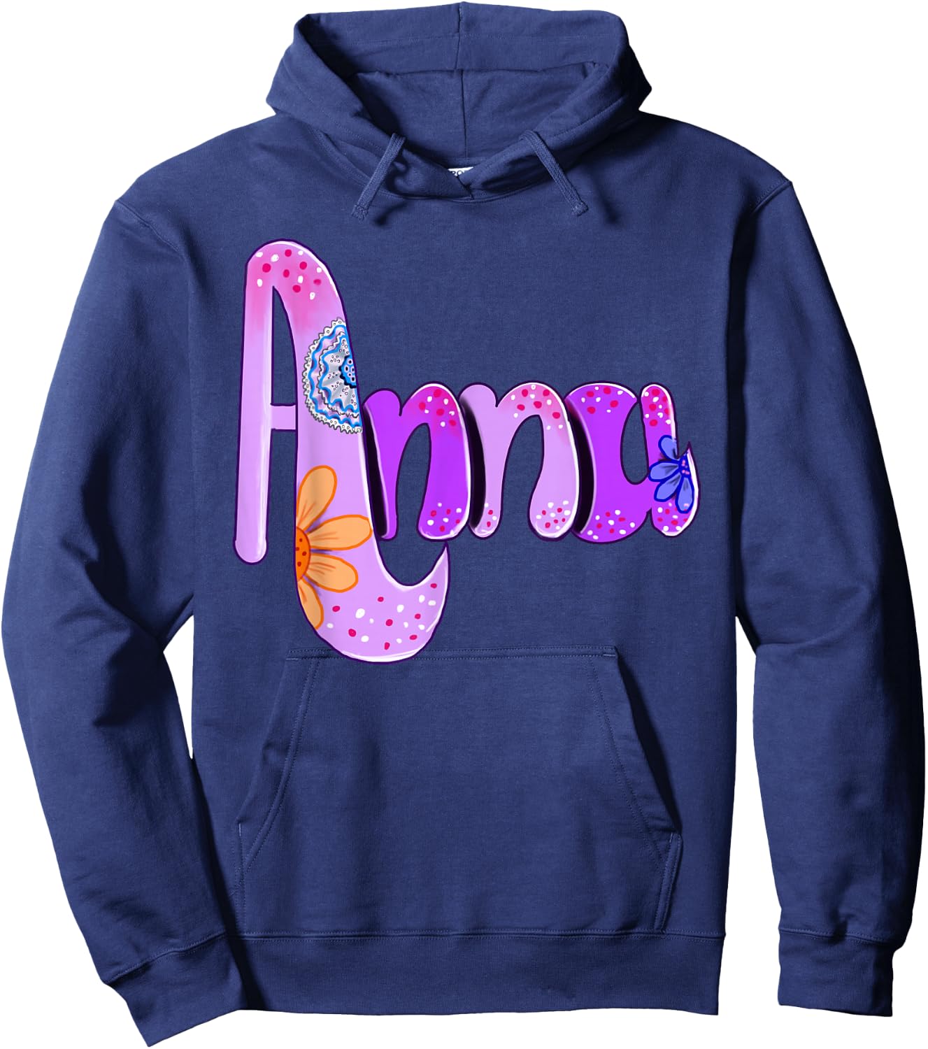 Anna Custom Name for Girls and Women Hoodie - Hoodie | Navy