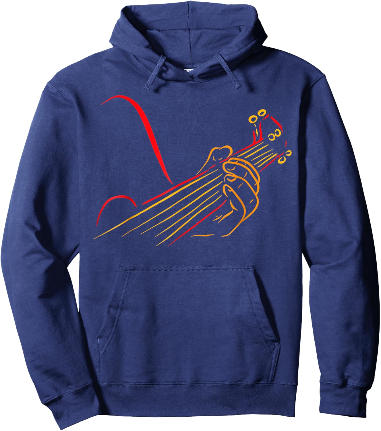 Playing Guitar Guitarist Music Life Funny Hoodie - Hoodie | Navy