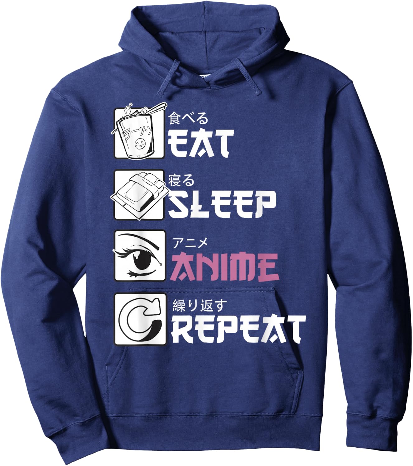ANIME Sayings funny Manga Hoodie - Hoodie | Navy