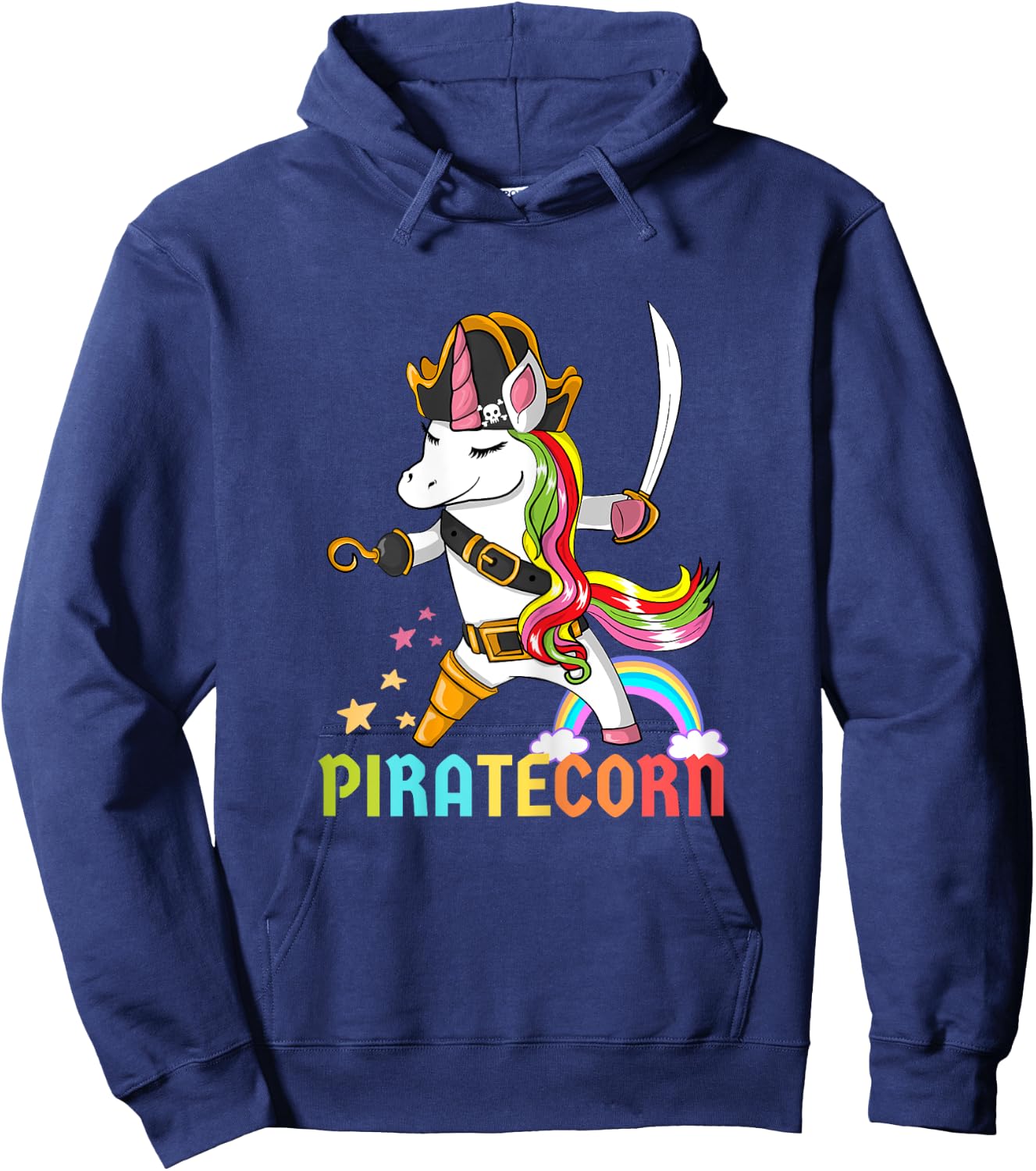 PirateCorn Unicorn Pirate Hoodie - Hoodie | Navy