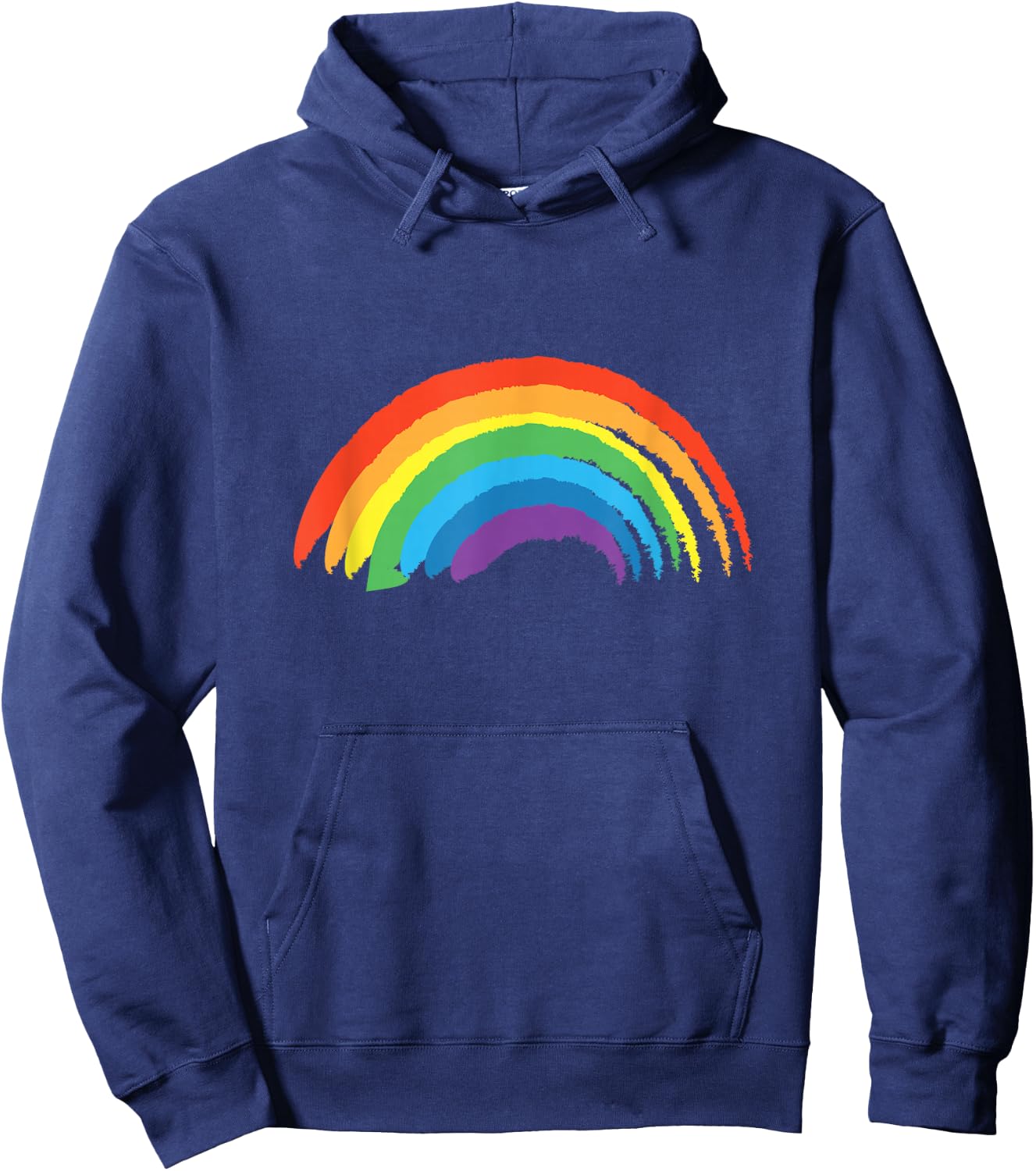 Rainbow Pride Retro Hoodie - Hoodie | Navy
