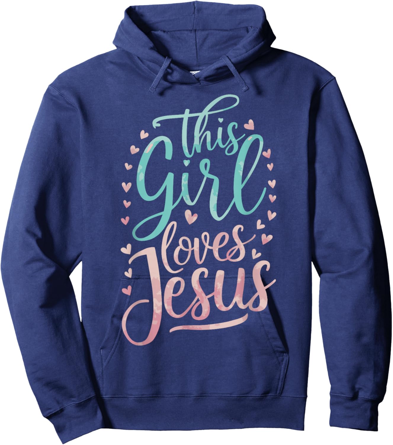 This Girl Loves Jesus Hoodie - Hoodie | Navy