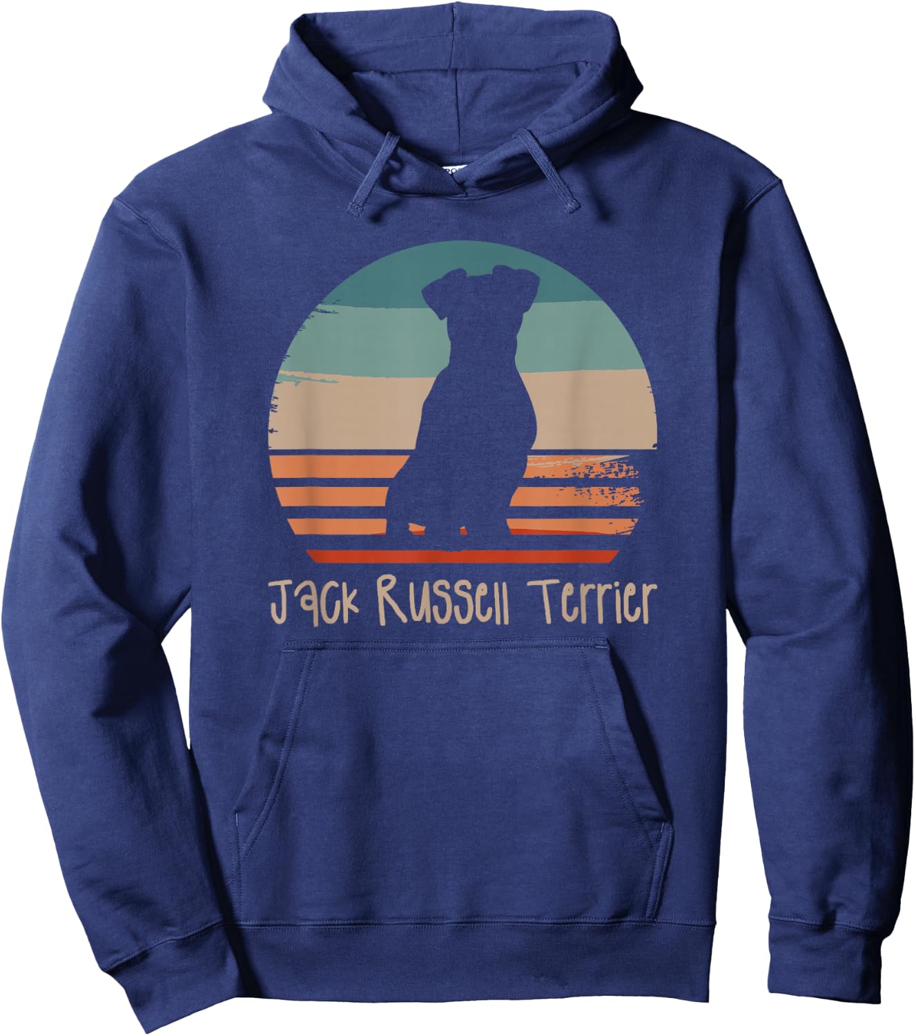 Vintage Retro Jack Russell Terrier Dog Lover Hoodie - Hoodie | Navy
