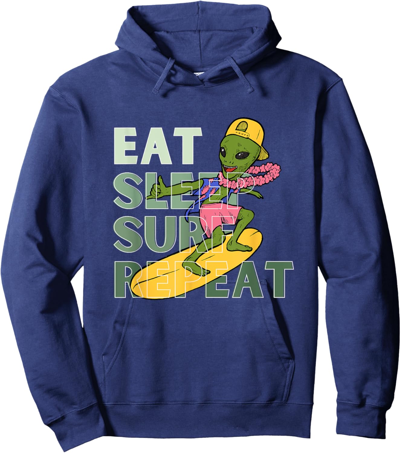 Eat Sleep Surf Repeat Hoodie - Hoodie | Navy