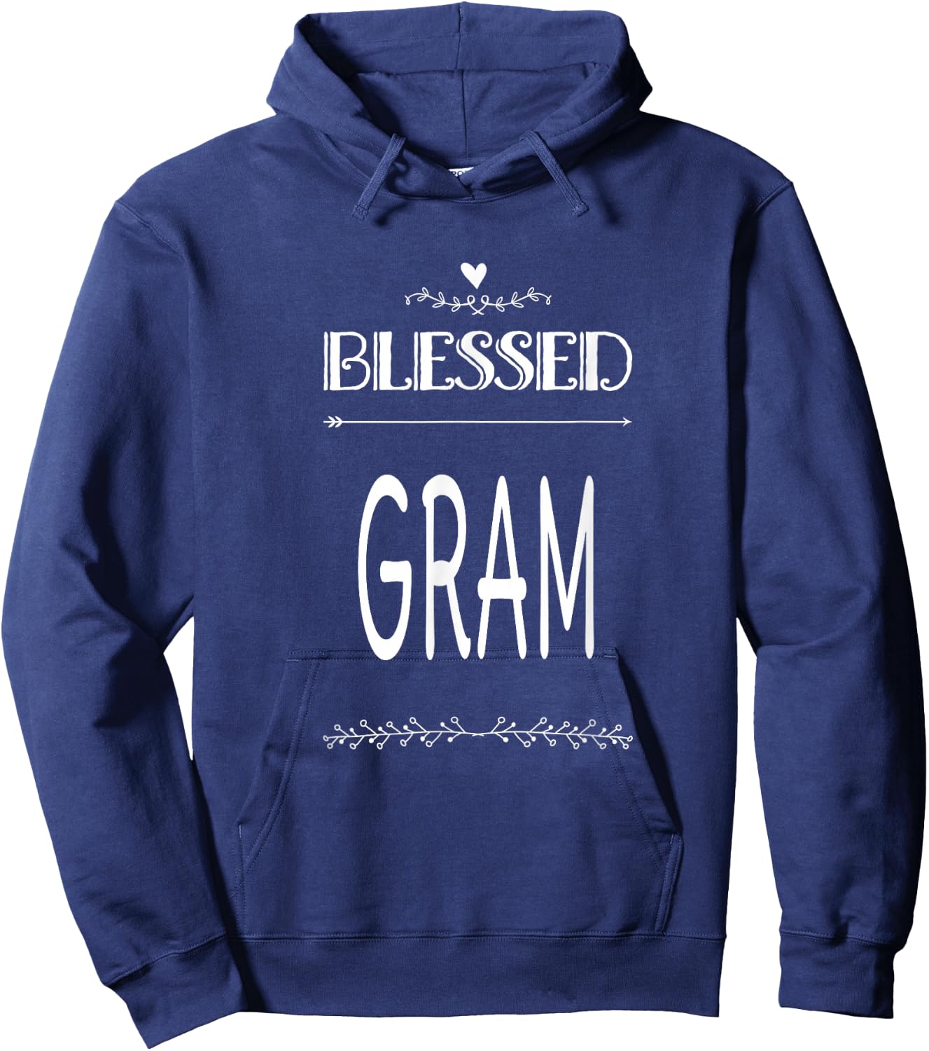 Blessed Gram Grandma Grandmother Hoodie - Hoodie | Navy