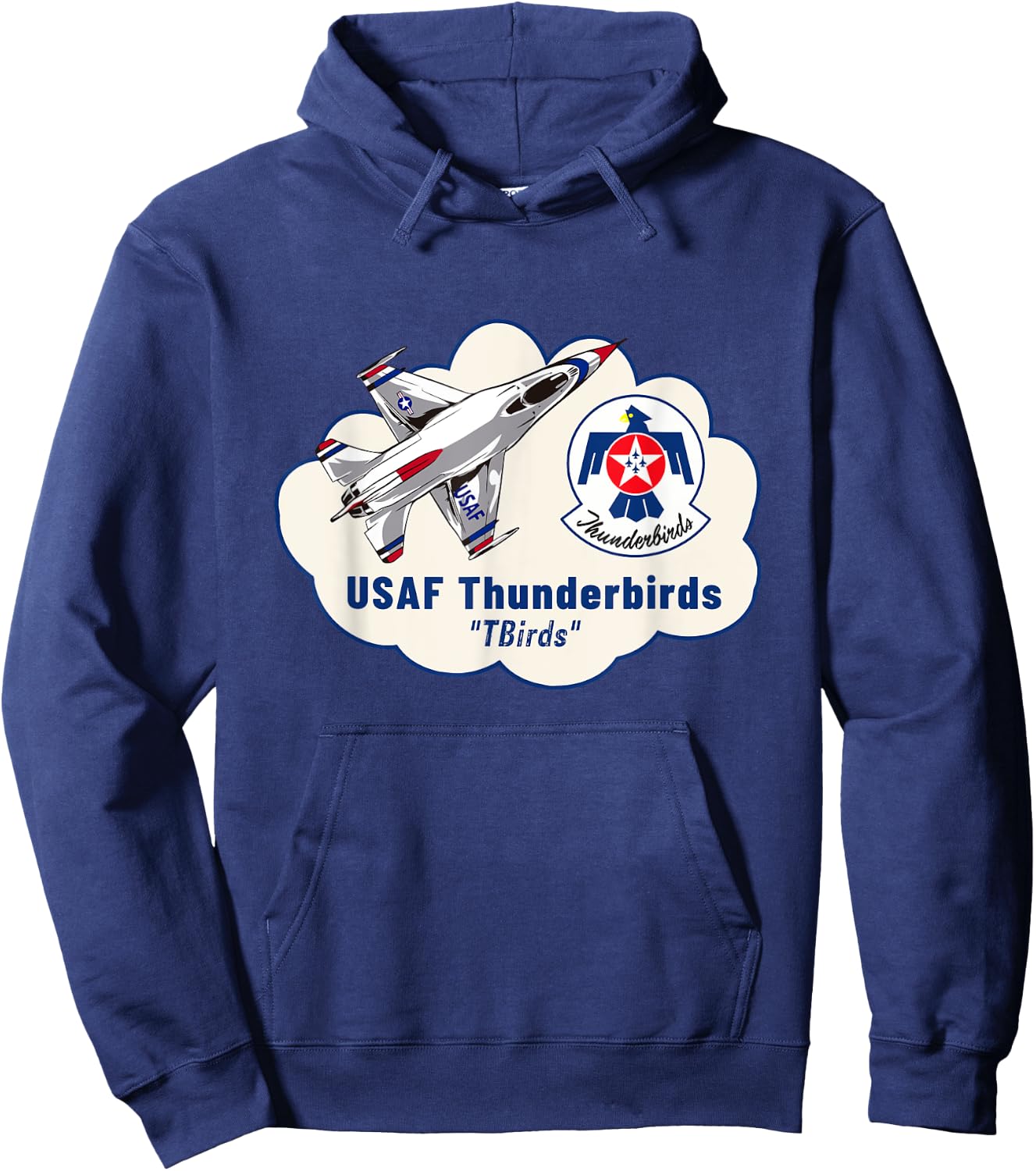 USAF Thunderbirds Air Force 57th Wing Gift Hoodie - Hoodie | Navy