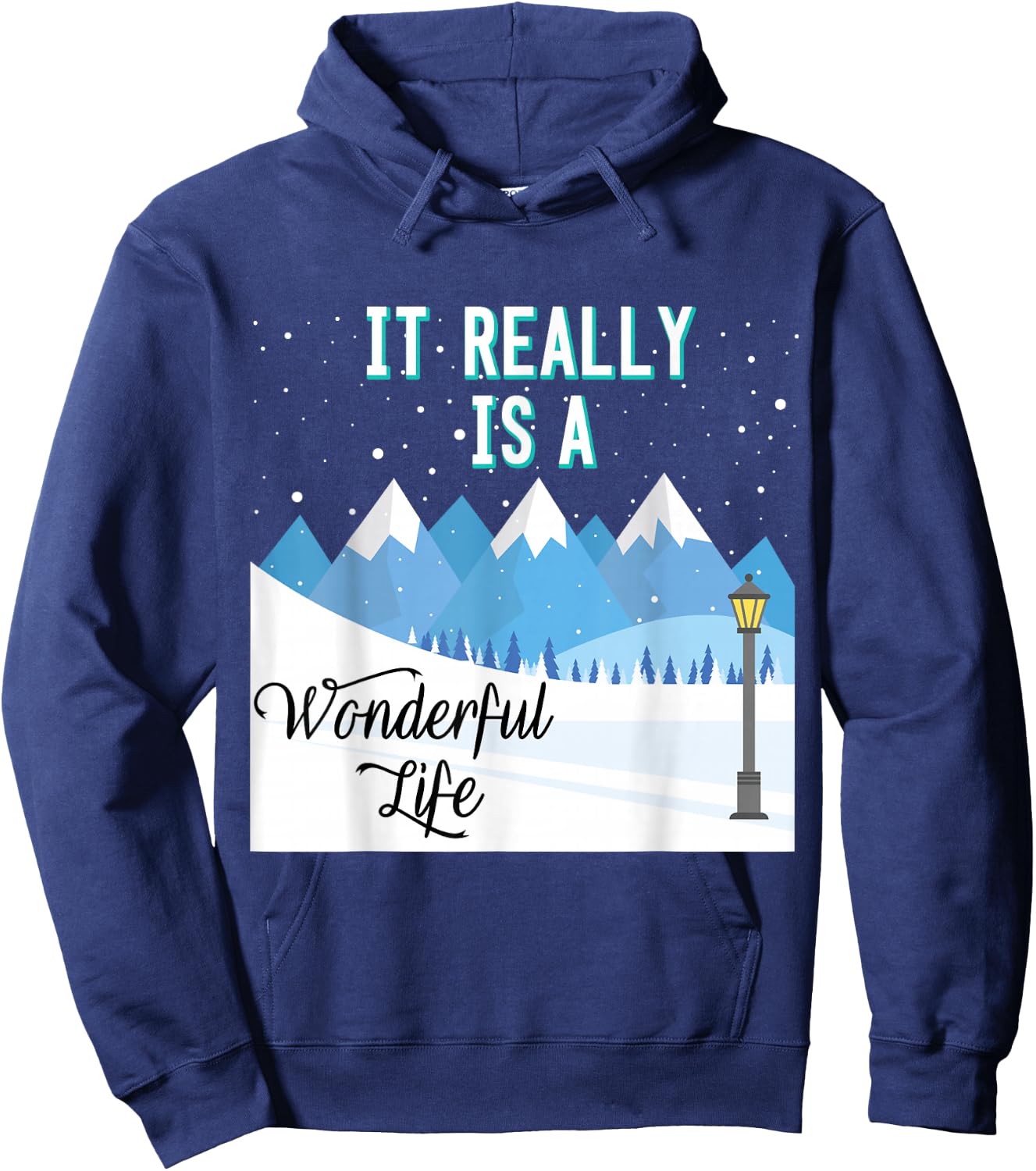 It Really Is a Wonderful Life Hoodie - Hoodie | Navy